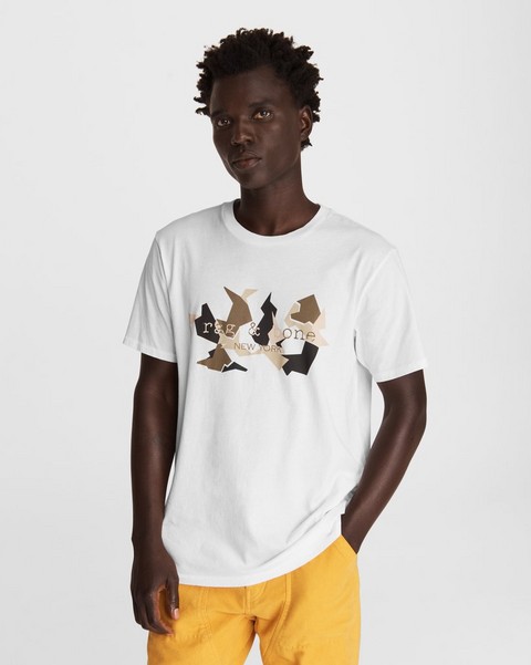 RAG & BONE Shatter Print Cotton T-Shirt