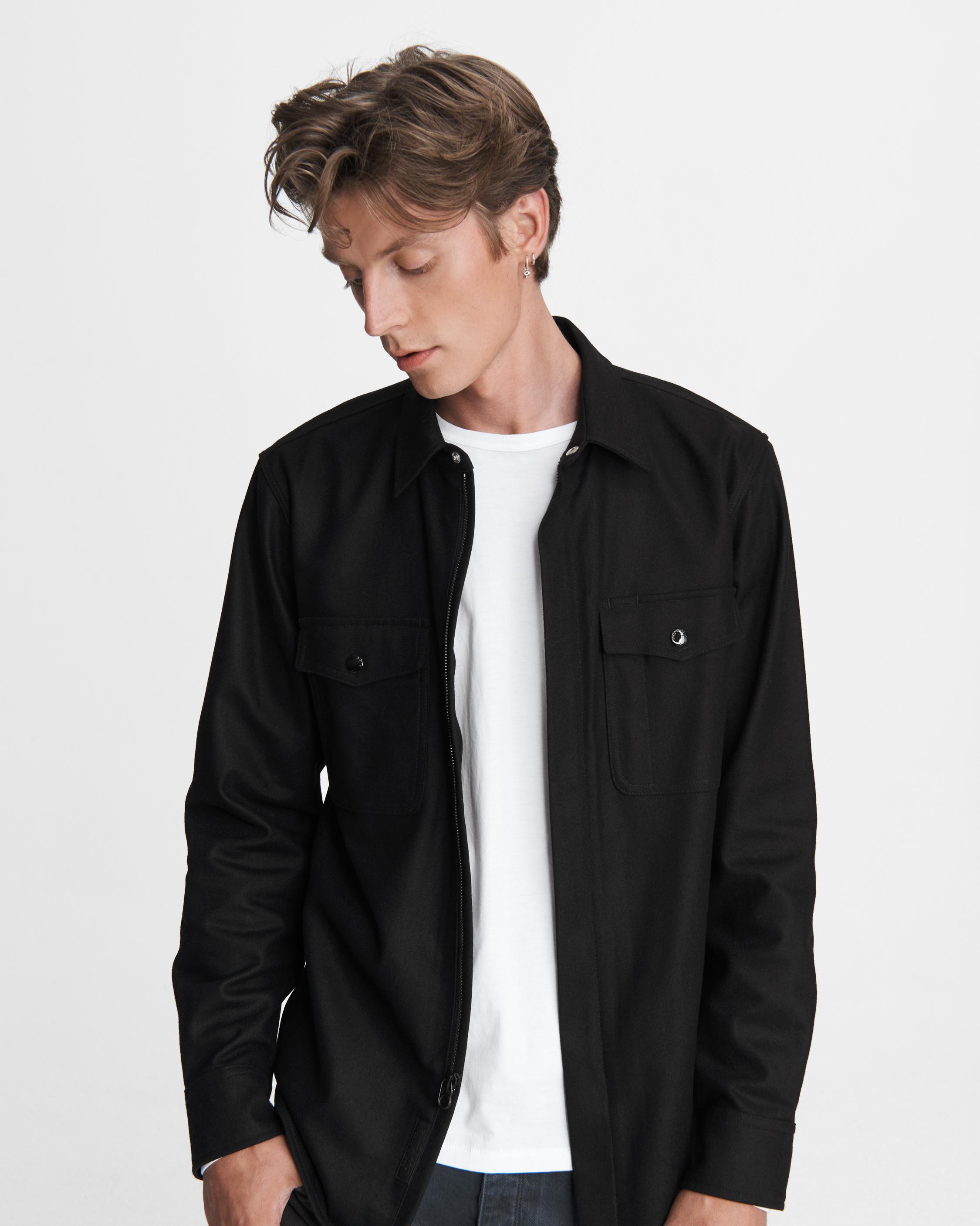 Jack Zip Wool Blend Shirt Jacket Apparel Coats Jackets Rag Bone