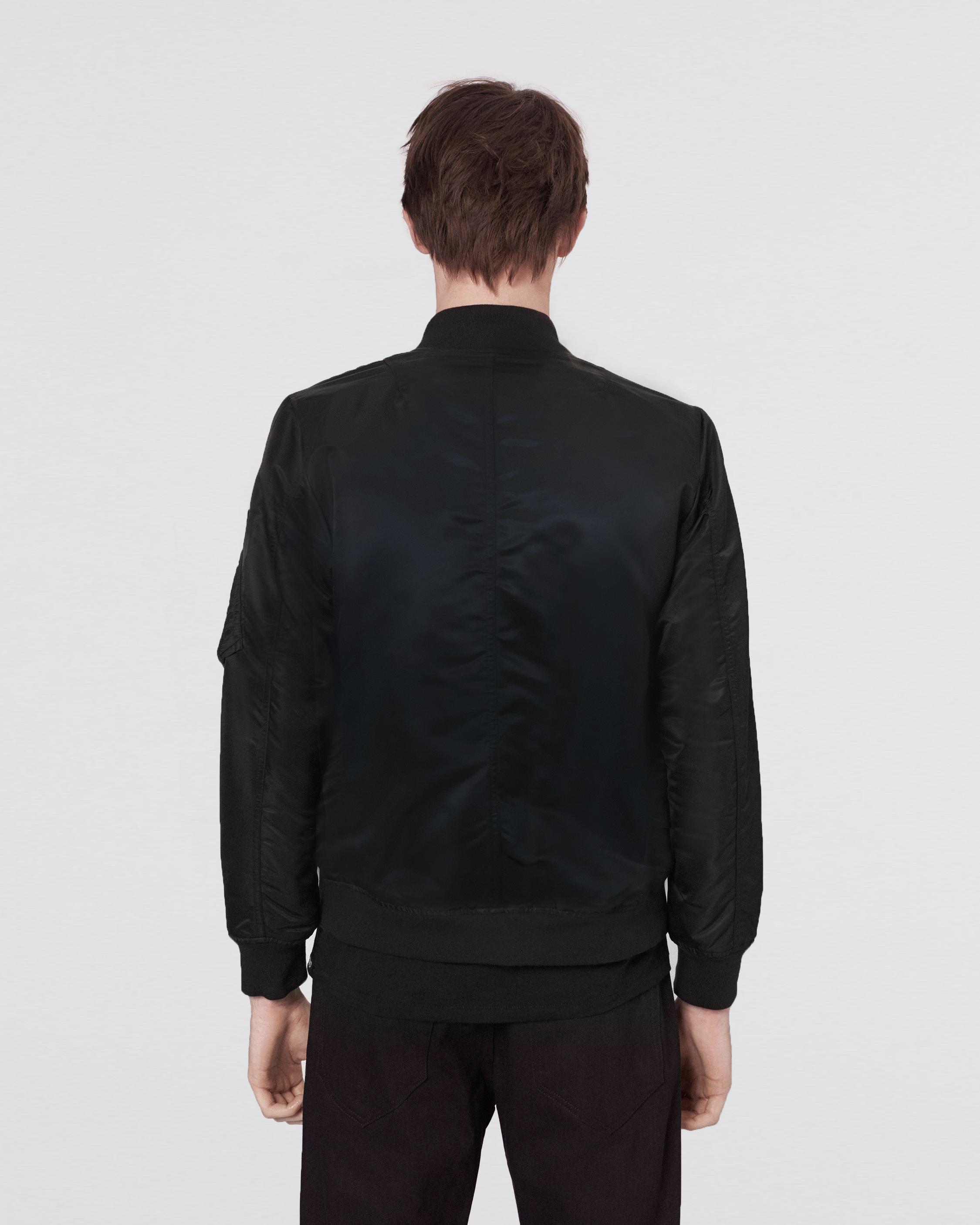 rag and bone black bomber jacket