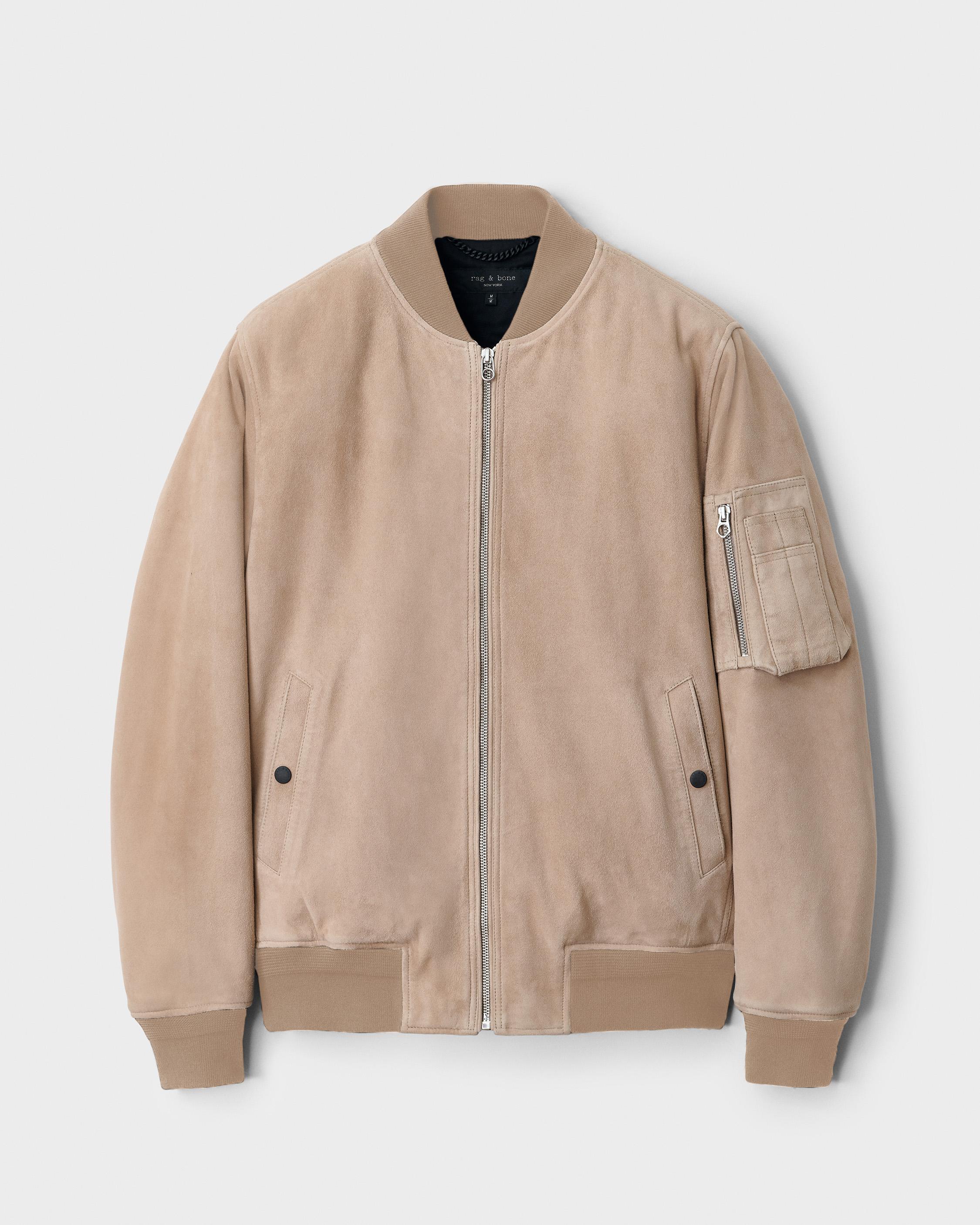 rag and bone suede bomber