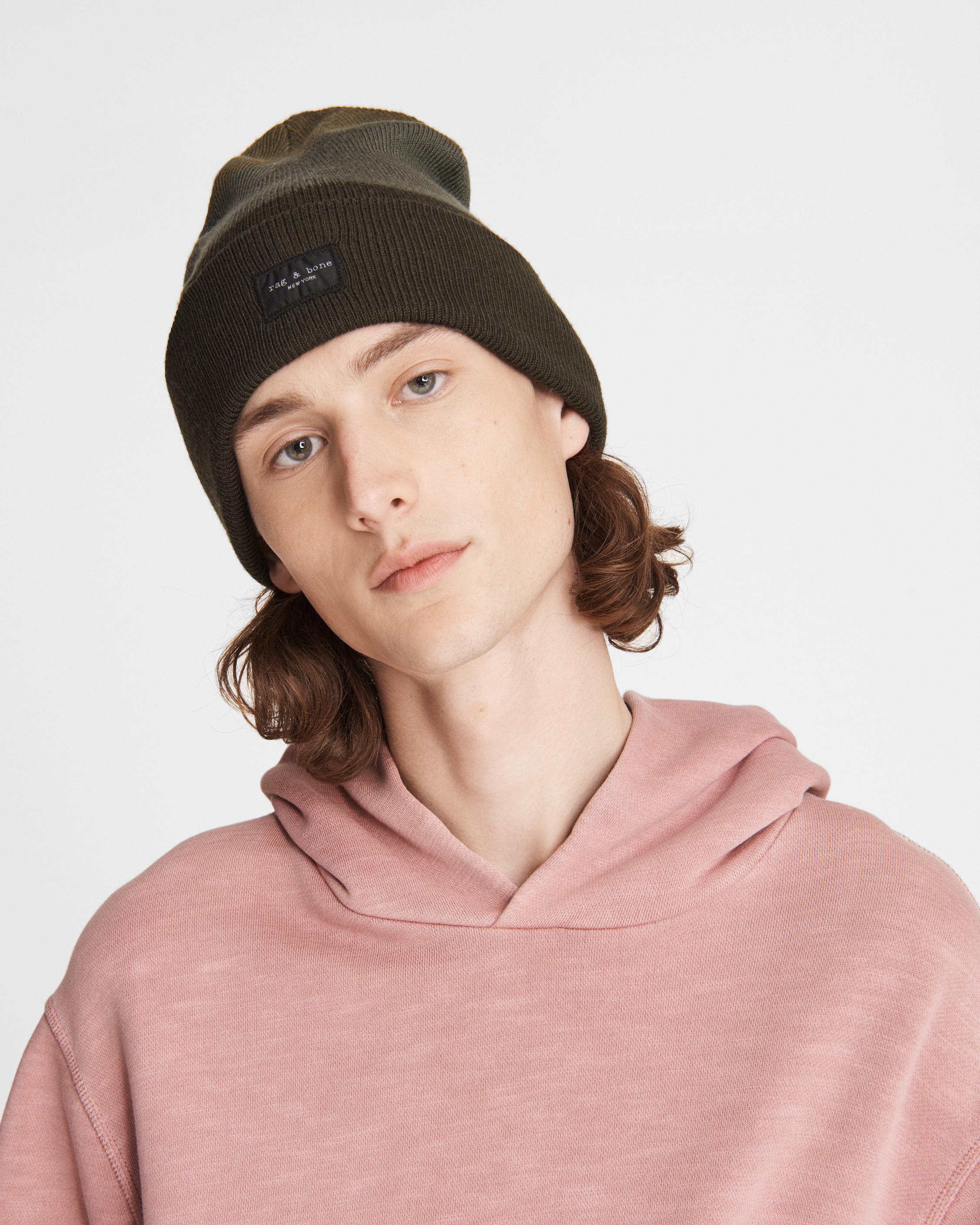 Addison Striped Beanie Men Footwear Accessories Rag Bone