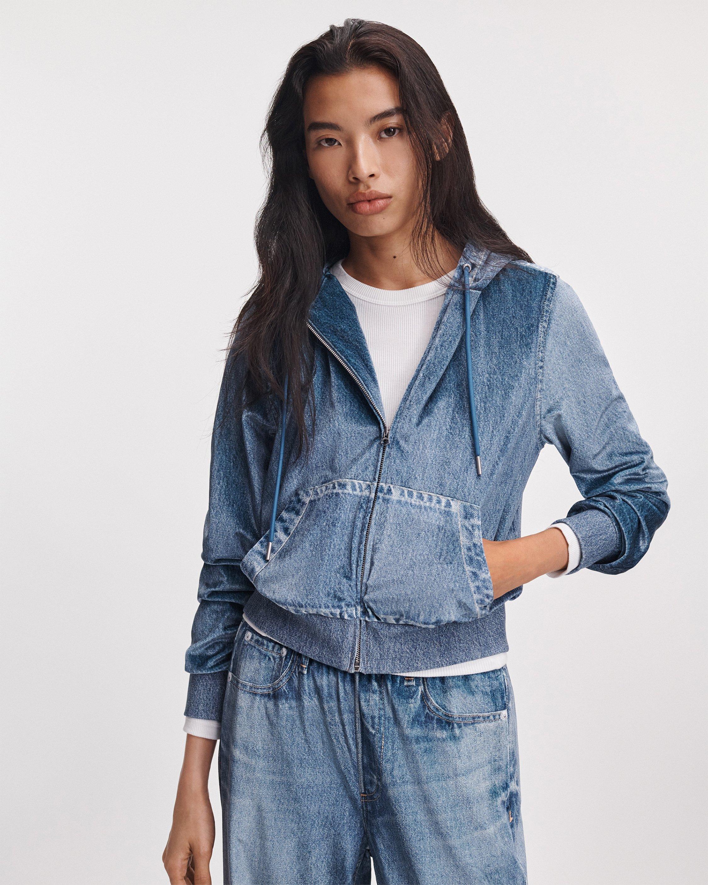 rb Miramar Denim Zip-Up Hoodie