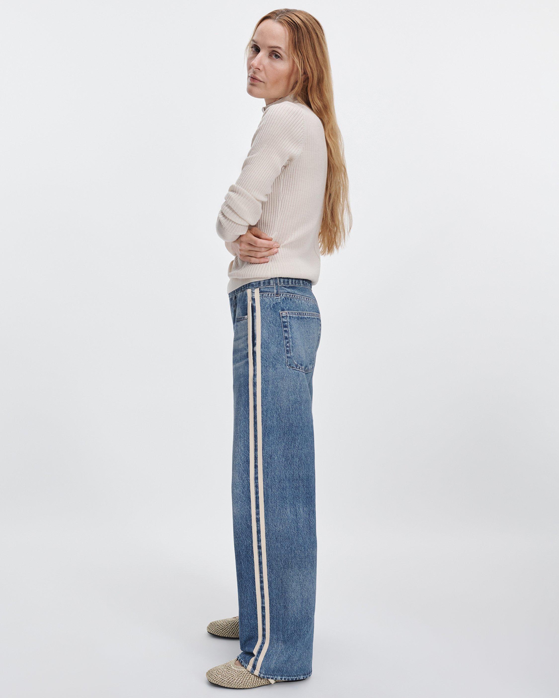 rb Miramar Terry Wide-Leg Track Jeans
