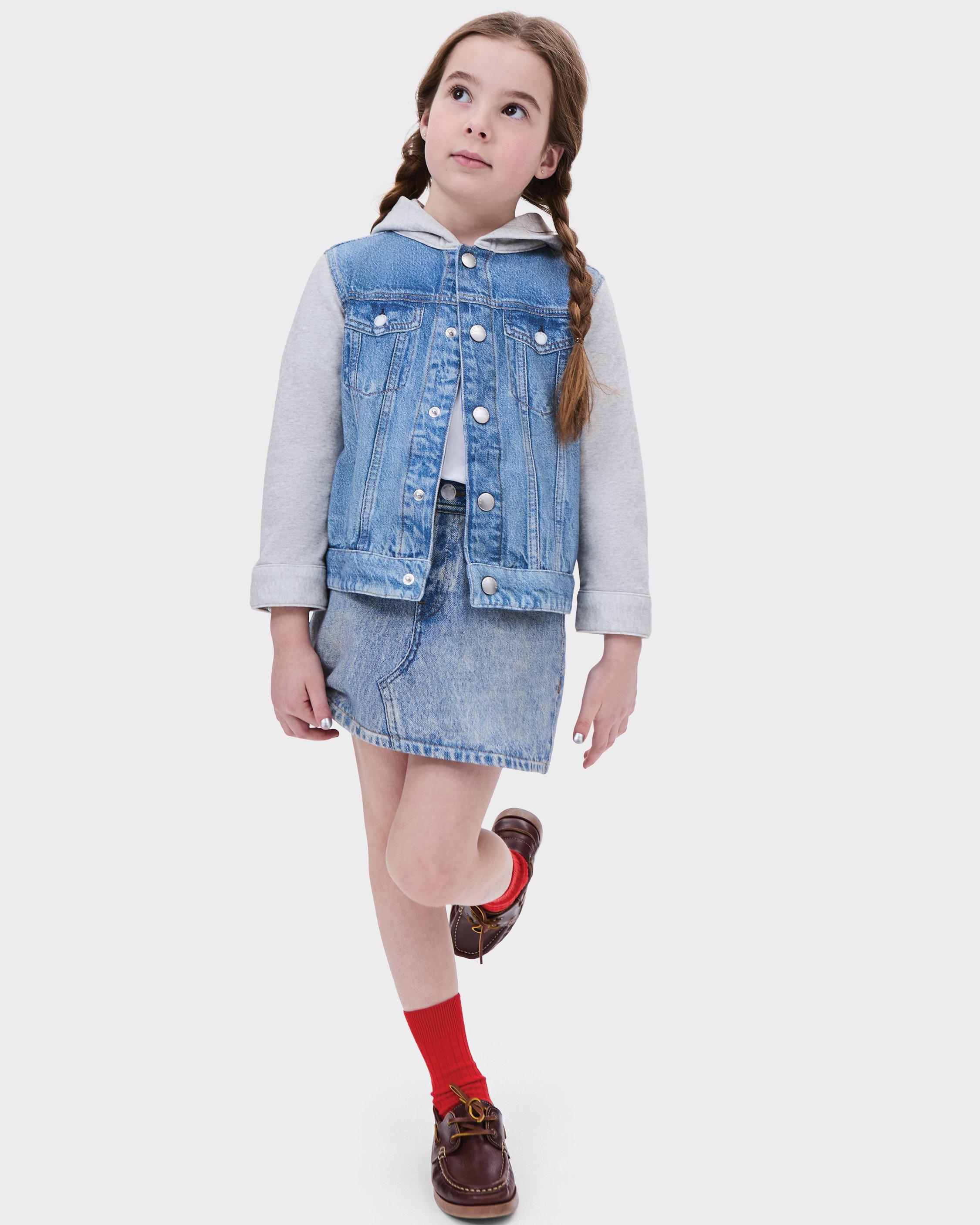 Kid & apos;s Mini rb Miramar Terry Combo Hooded Trucker, Size 12M-10