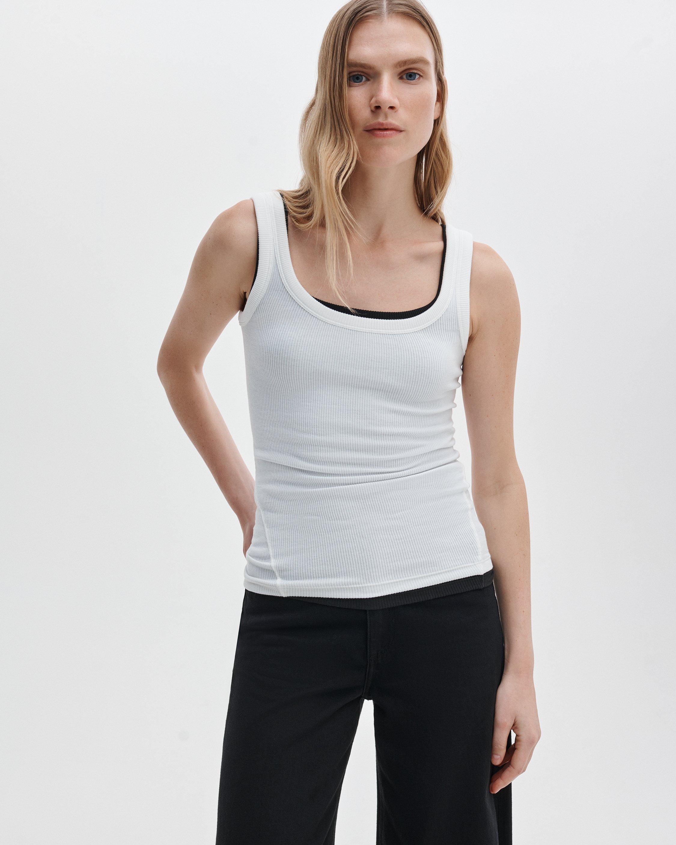 The Essential Ribbed U-neck Tank