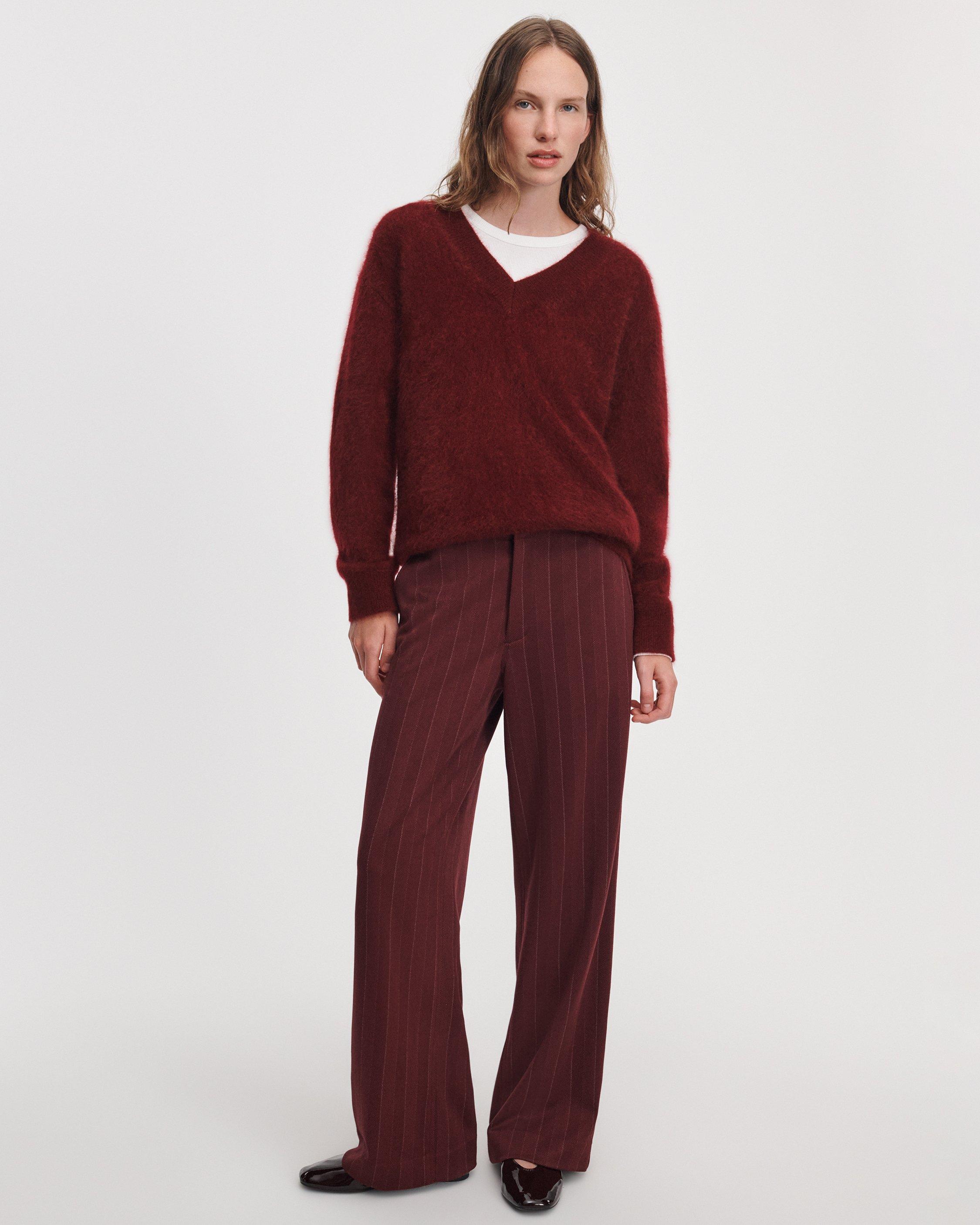 Irina Striped Ponte Jacquard Pants