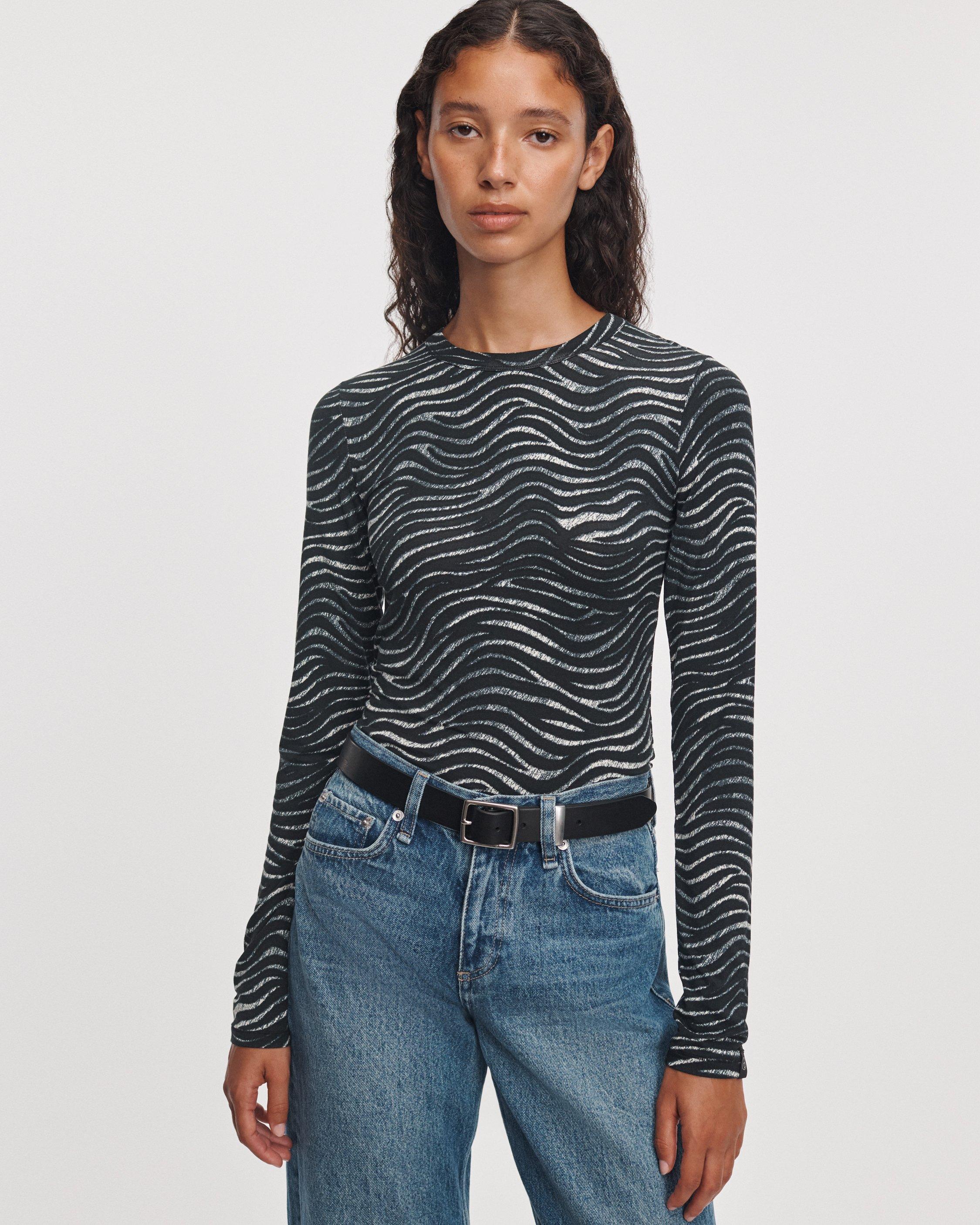 Luca Zebra Long-Sleeve Top