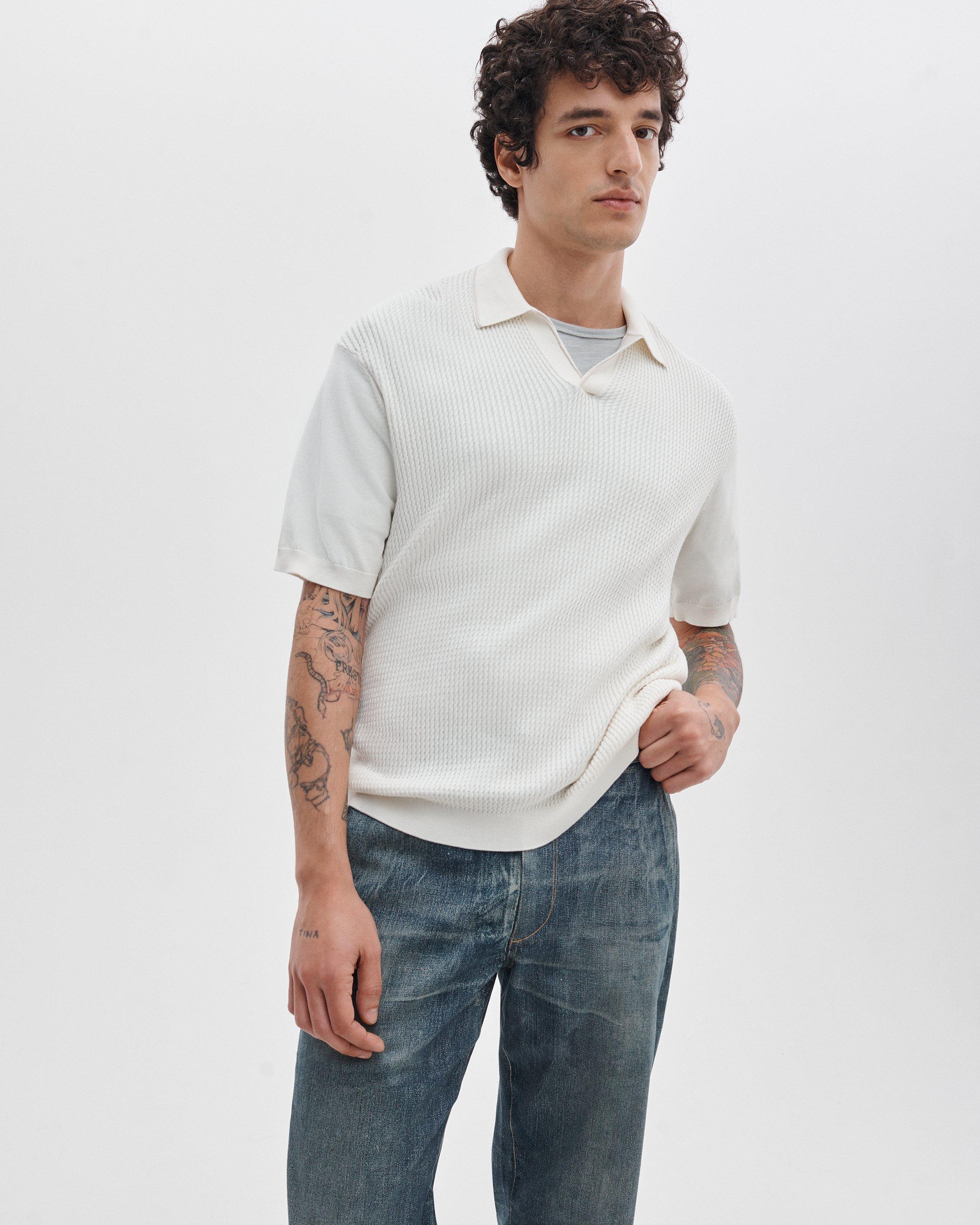 Saxon Silk-cotton Polo Shirt