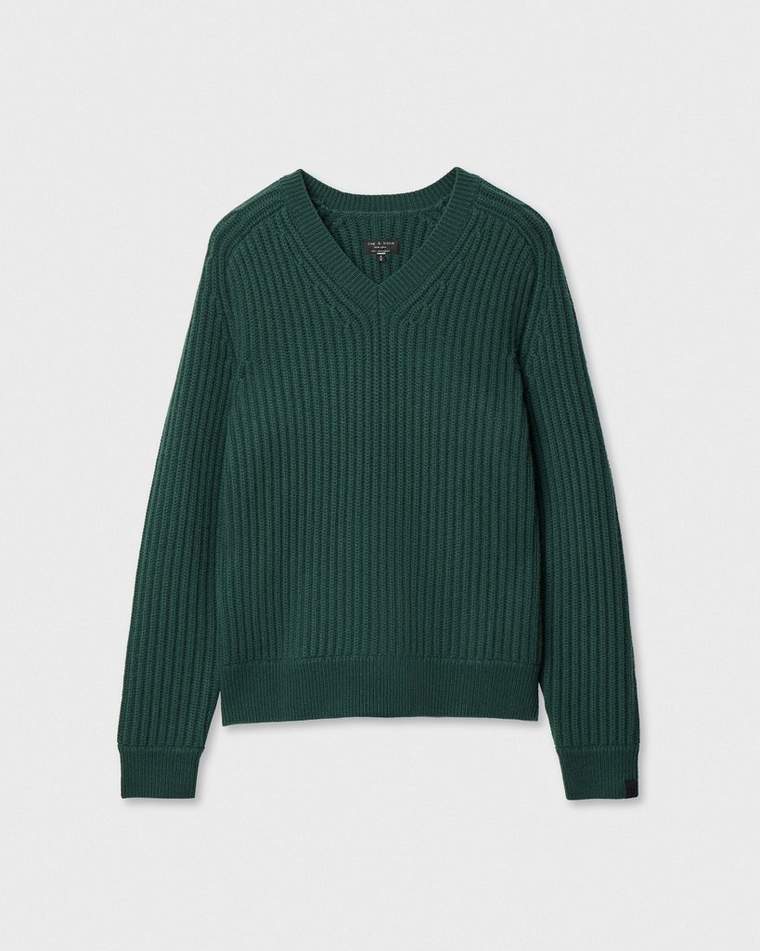 Theo Wool-cashmere V-neck Sweater