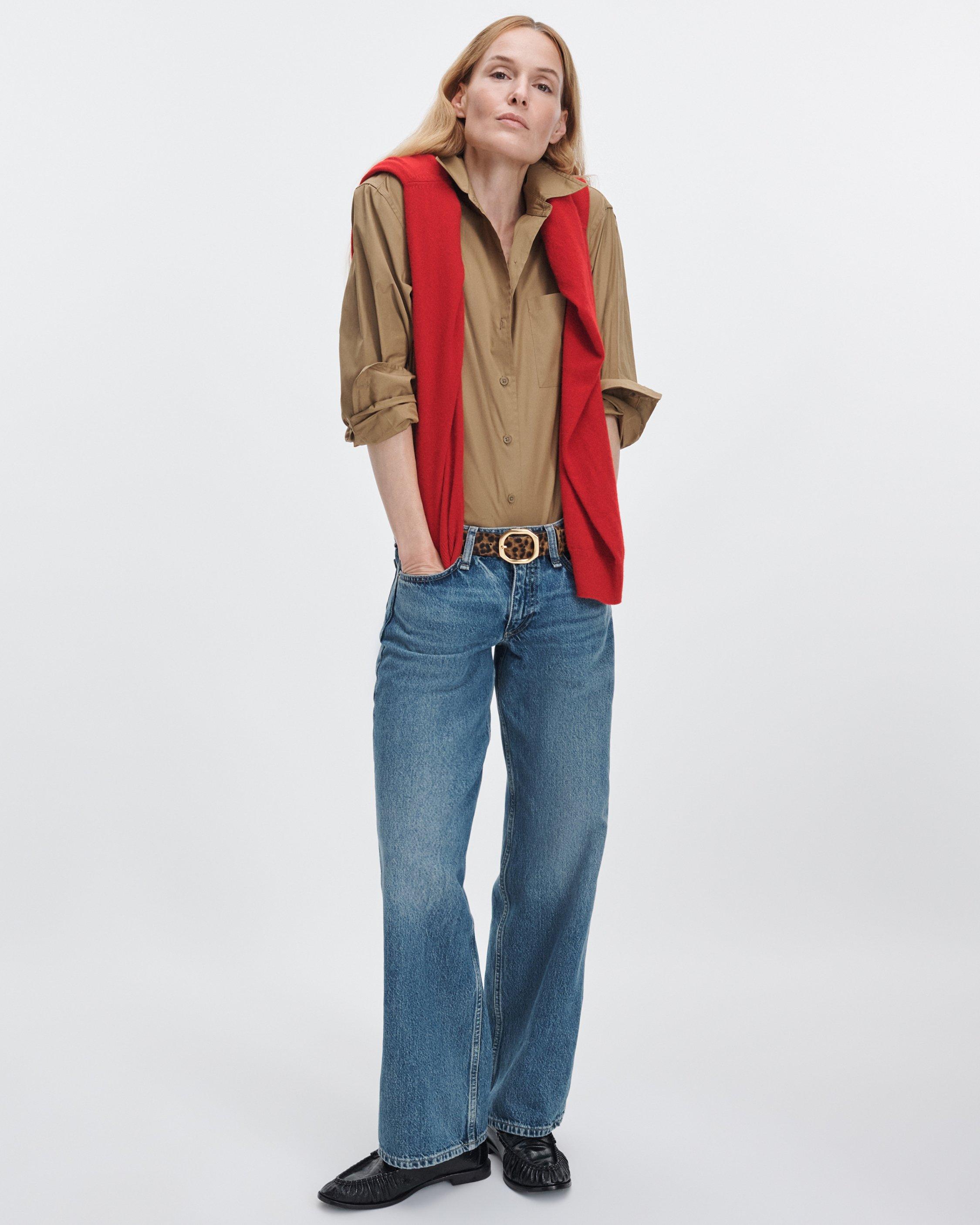 Cam Low-Rise Relaxed Straight Jeans
