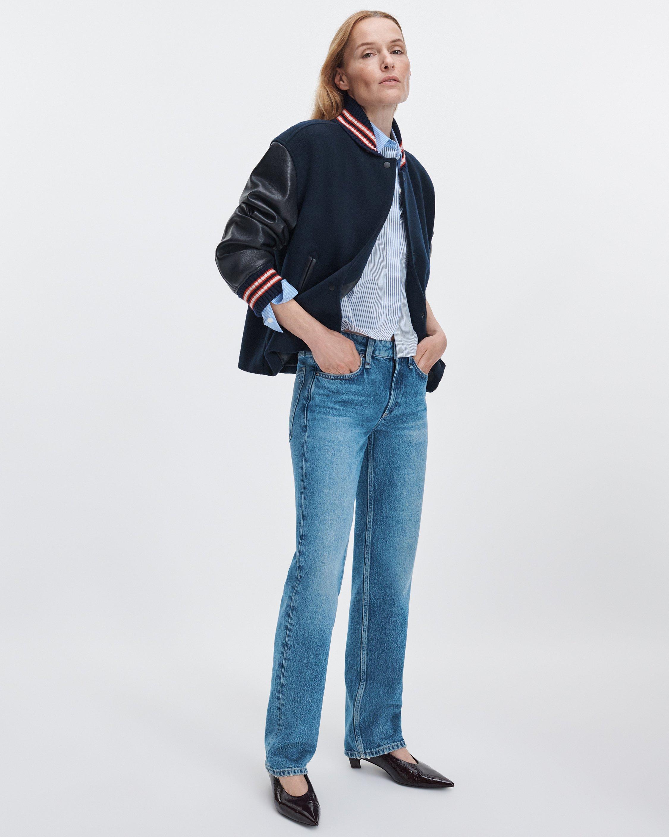 Harlow Low-Rise Straight-Leg Jeans
