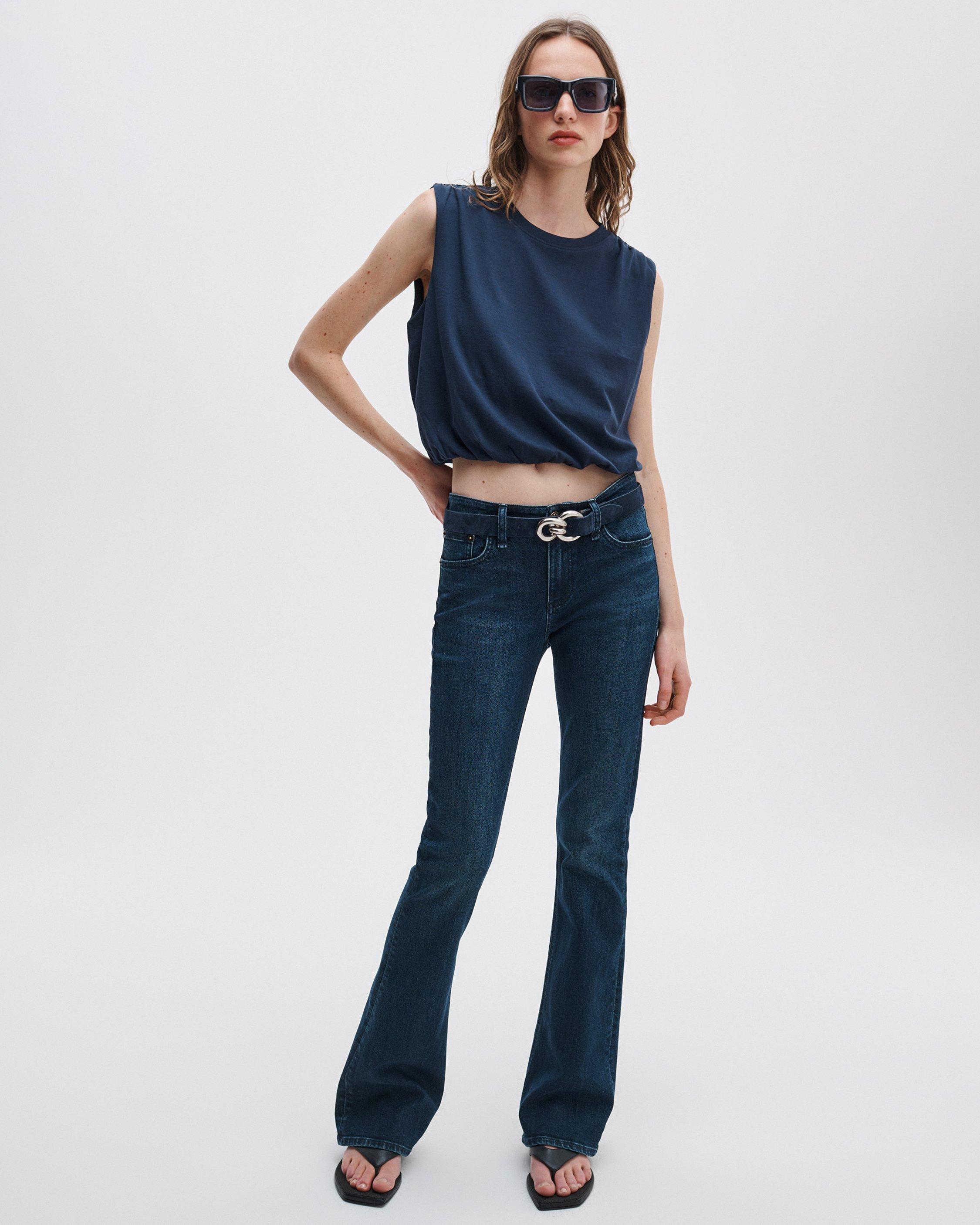 Kinsley Low-Rise Flare Jeans