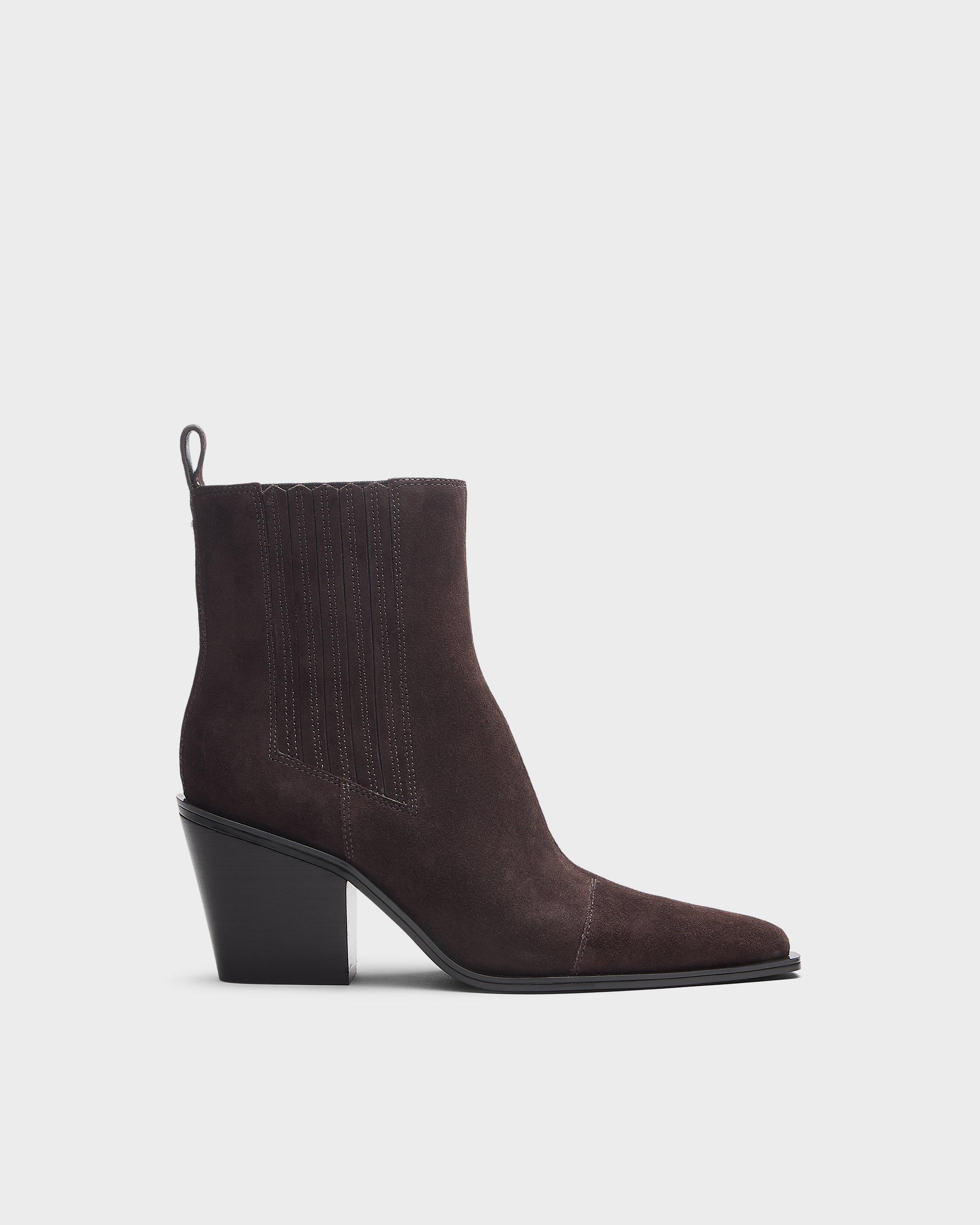 75mm Newbury Suede Chelsea Boots