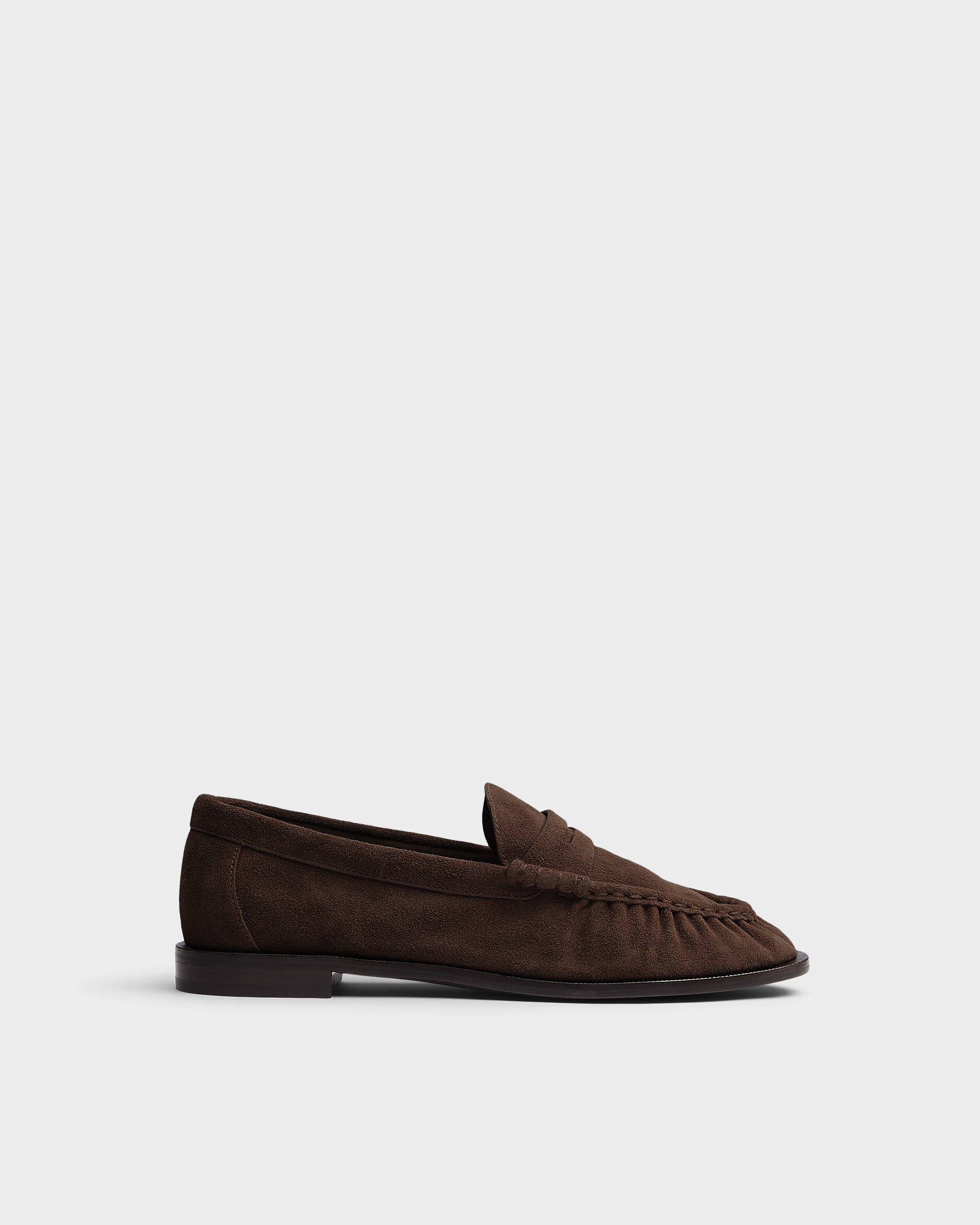 Lexi Suede Penny Loafers