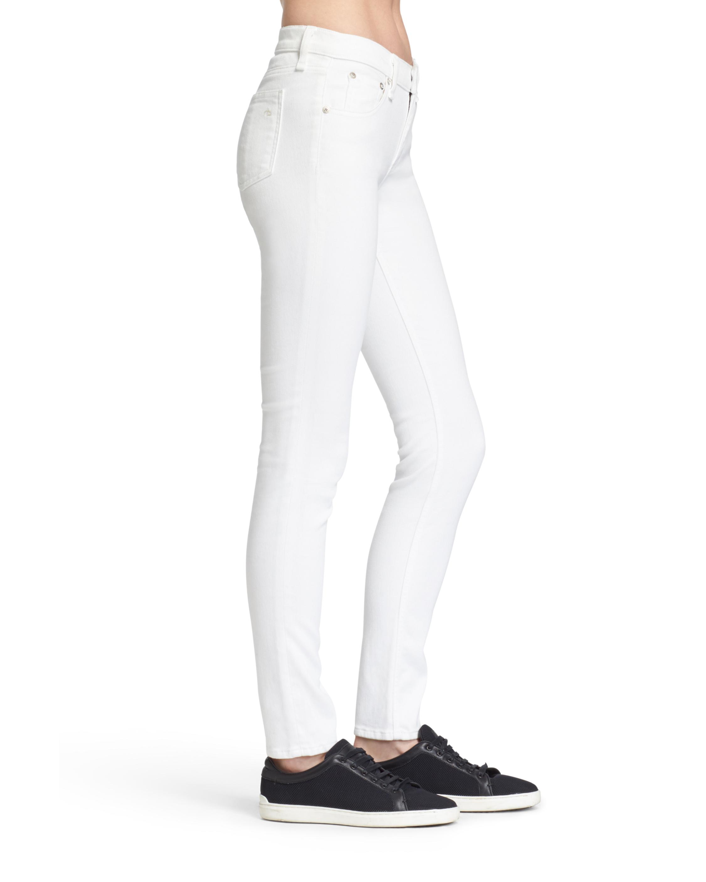 rag and bone white skinny jeans