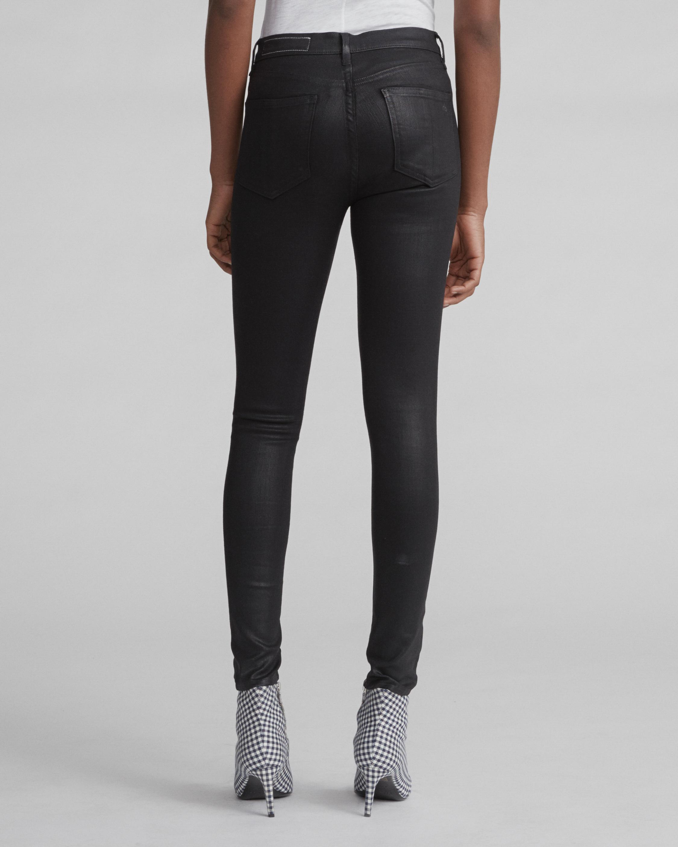 wax coated jeggings