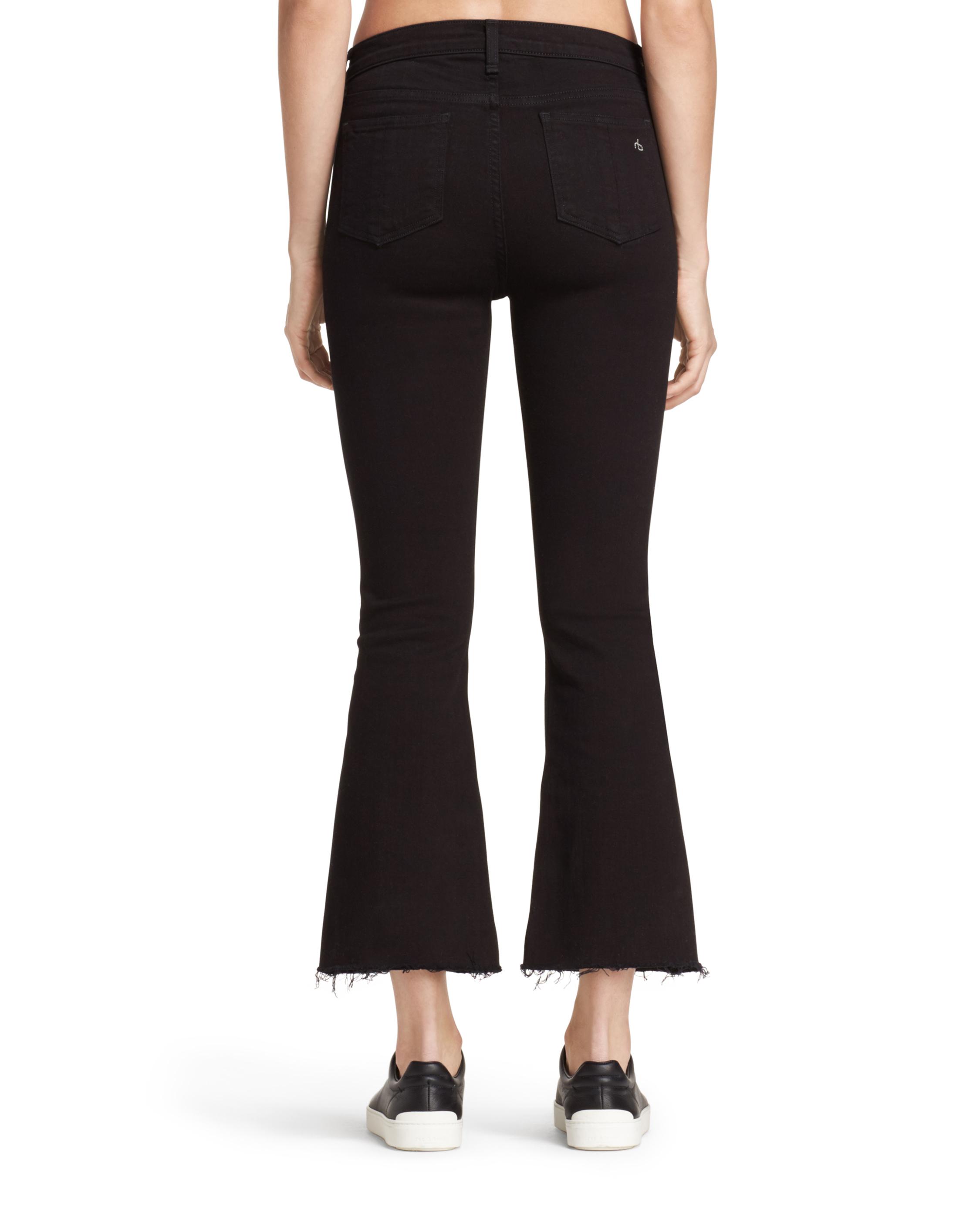 rag and bone cropped flare jeans