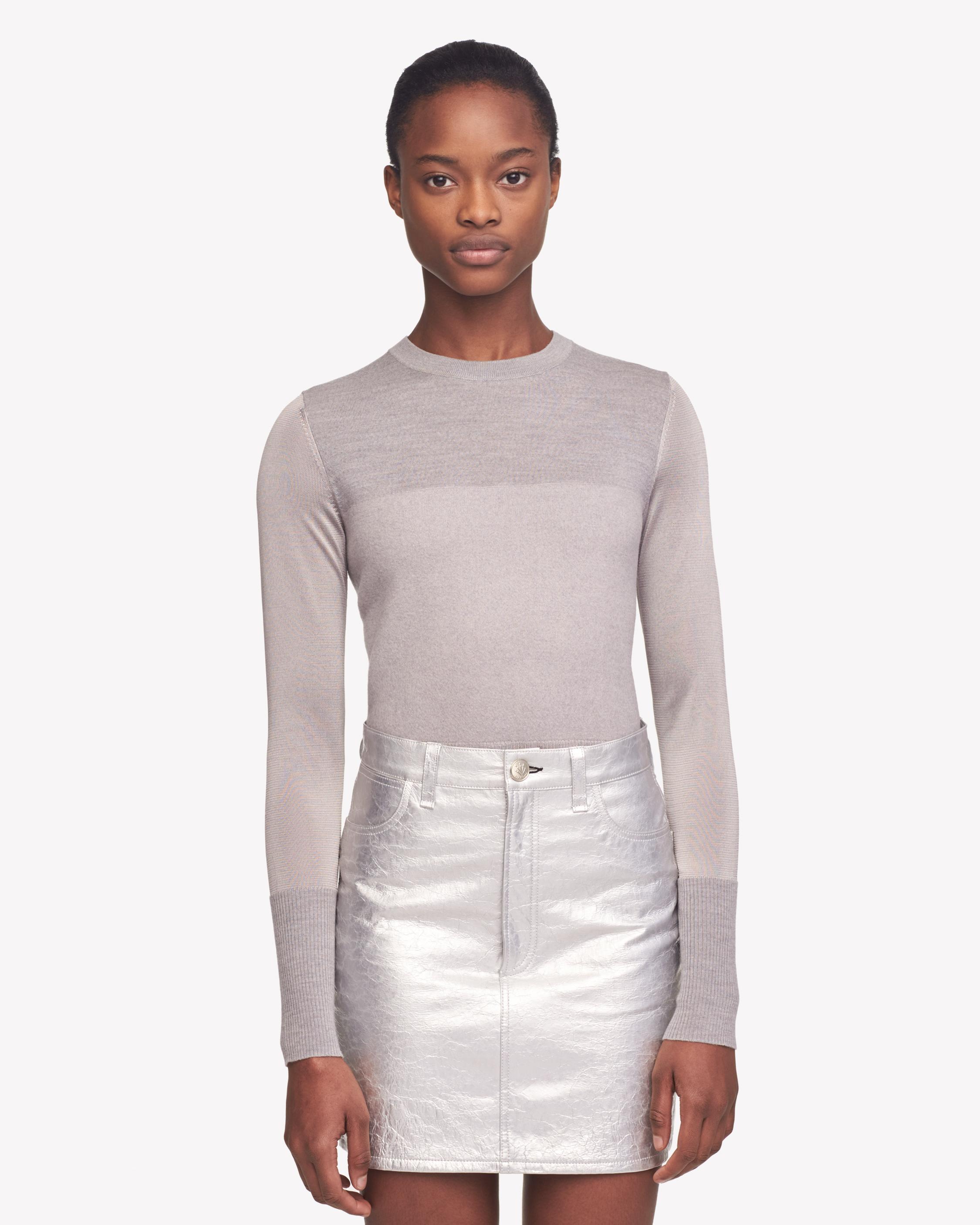 rag and bone leather skirt