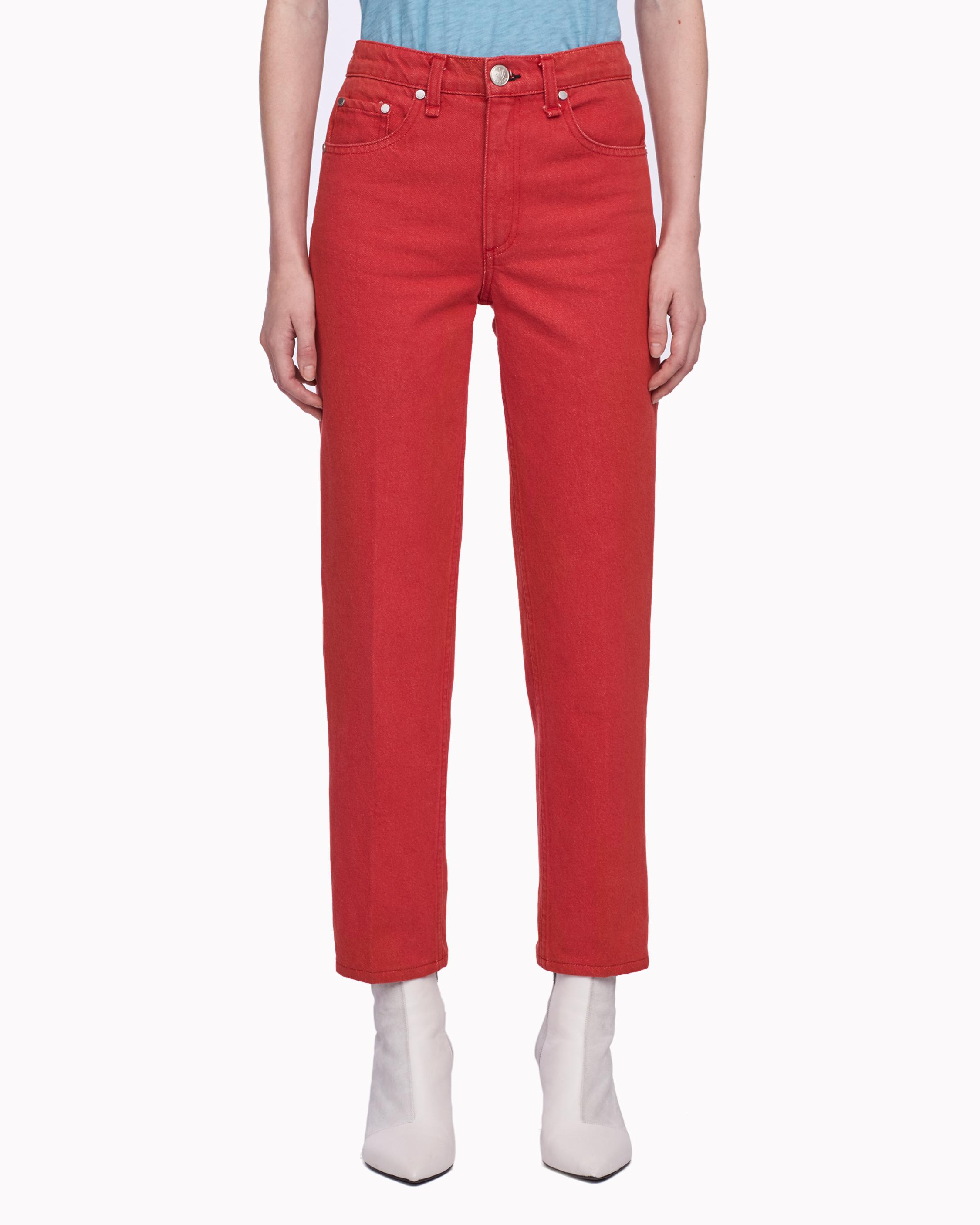 rag and bone red jeans