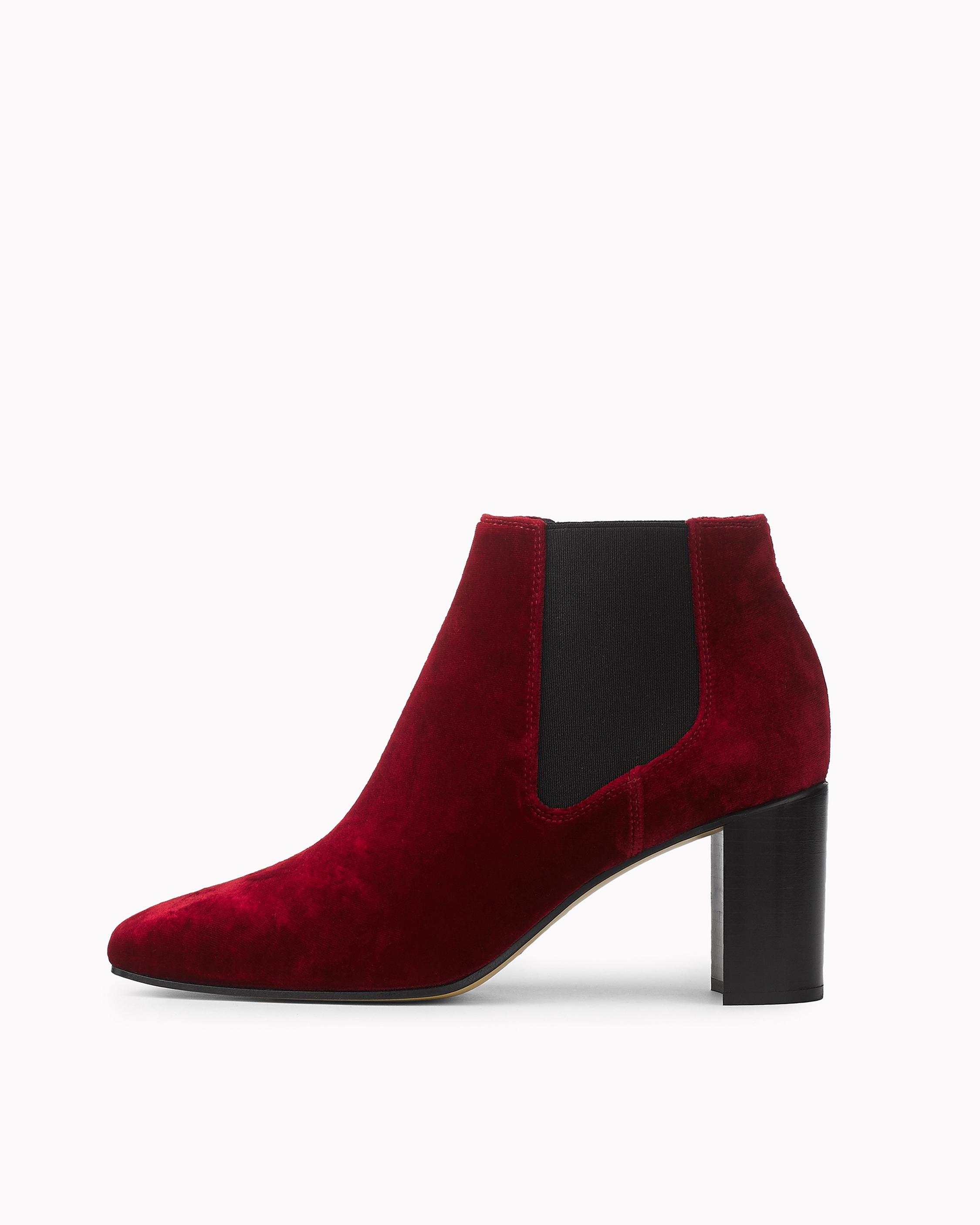 Boots & Booties: Velvet & Ankle Cut to Suede & Block Heel in Iconic ...