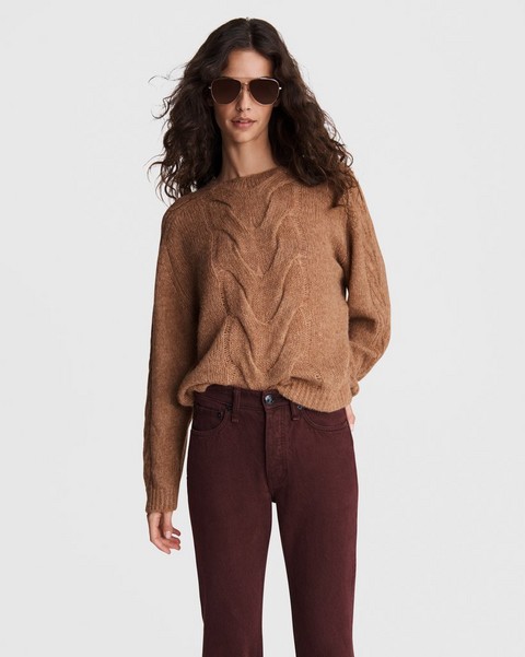 RAG & BONE Mia Cable Wool Alpaca Sweater