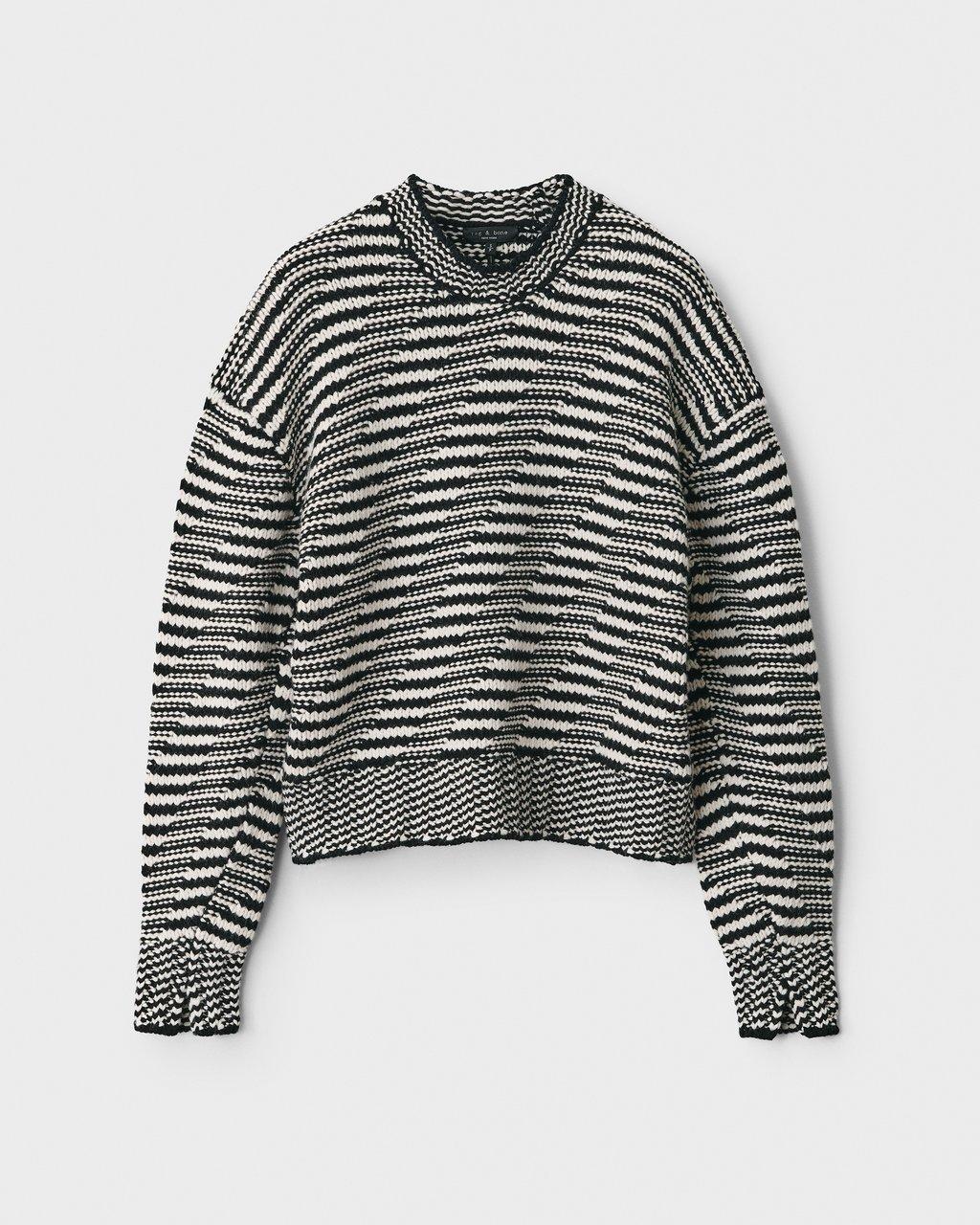 Willow Wool Stripe Crew | Women Sweaters & Sweatshirts | rag & bone