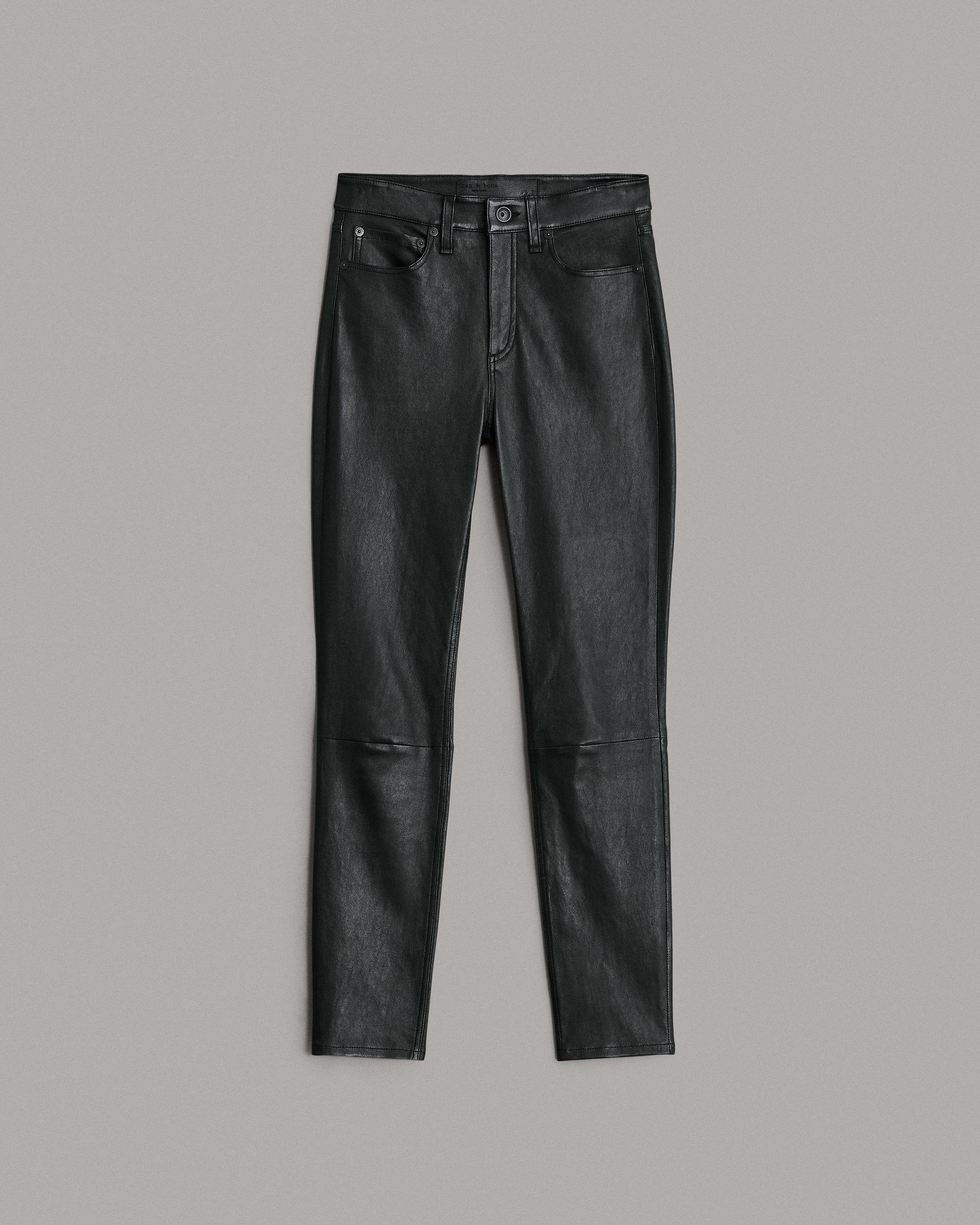 rag and bone high rise leather pants