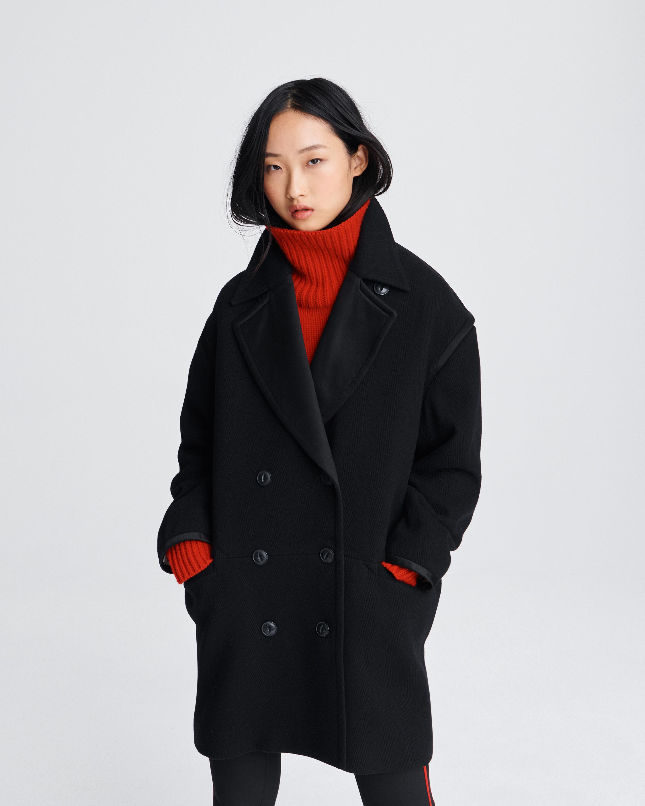 rag and bone black coat