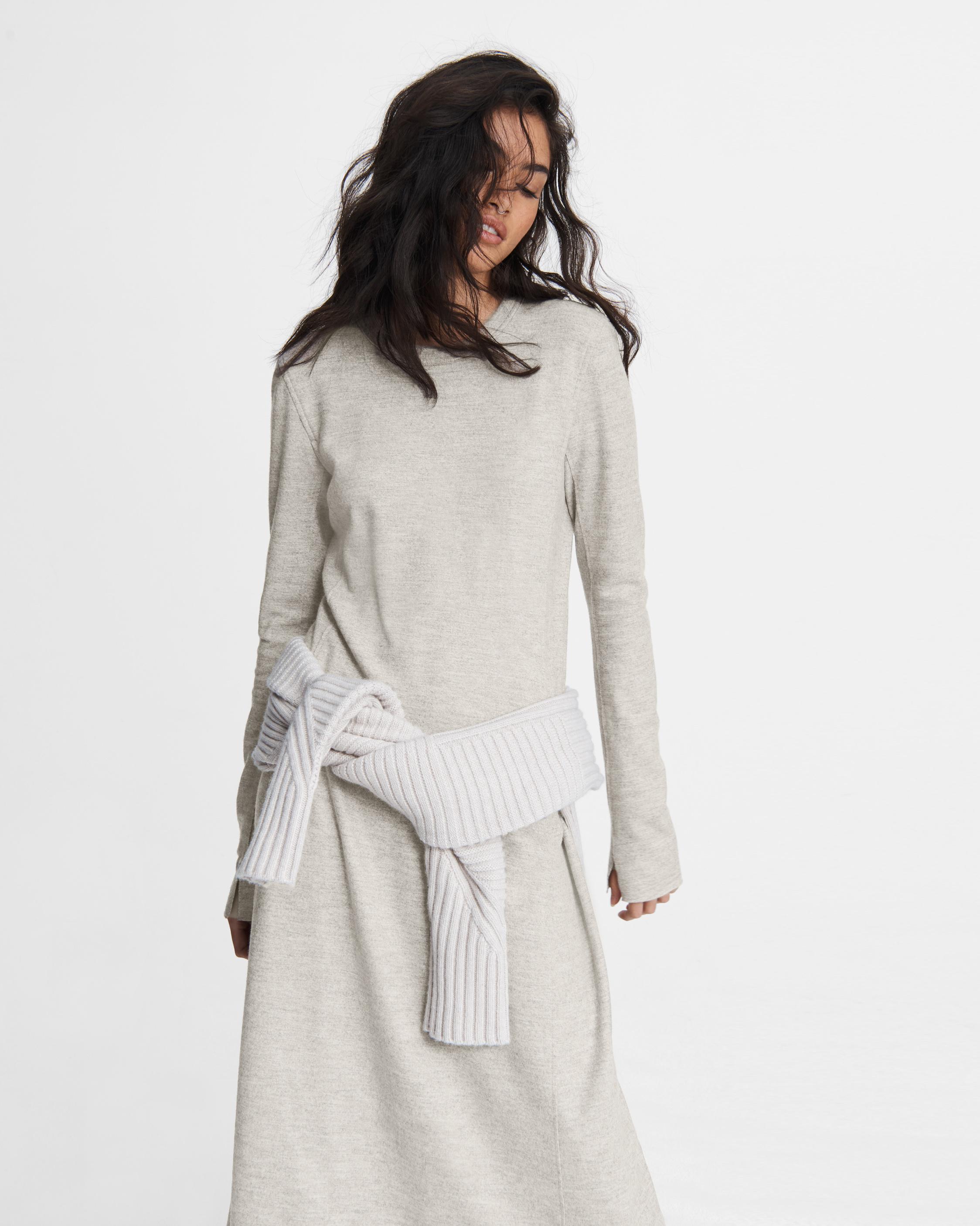 woolen midi dress