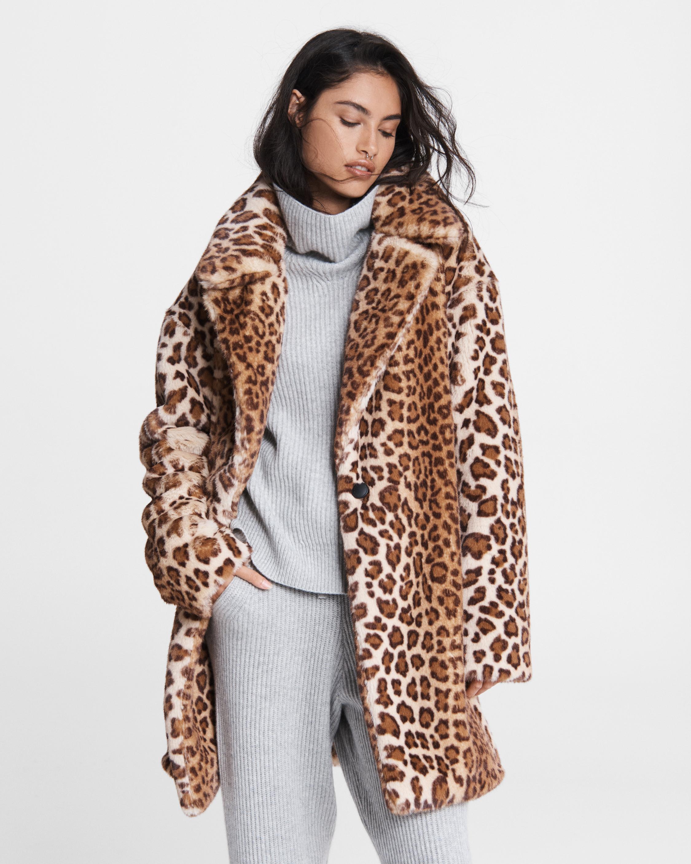 Emma Faux Fur Leopard Coat | Women Coats & Jackets | rag & bone