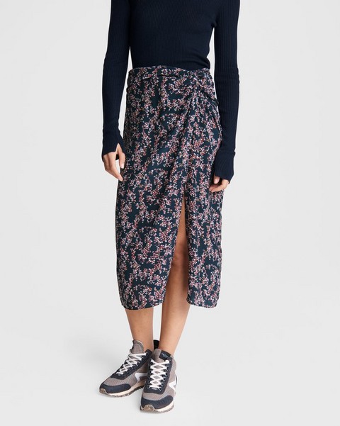 RAG & BONE Amber Floral Midi Skirt