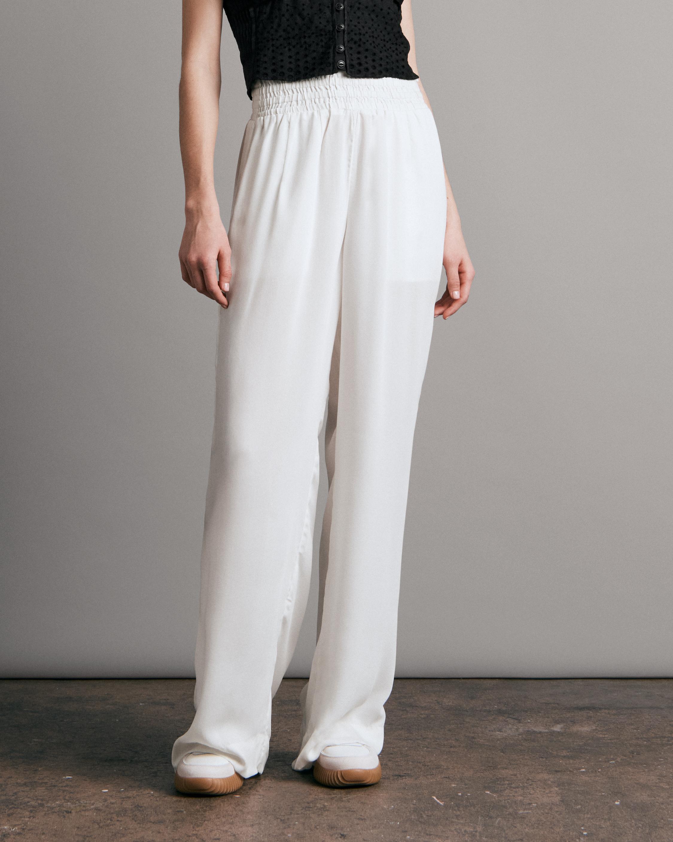 SIDE LINE RIB EASY PANT-