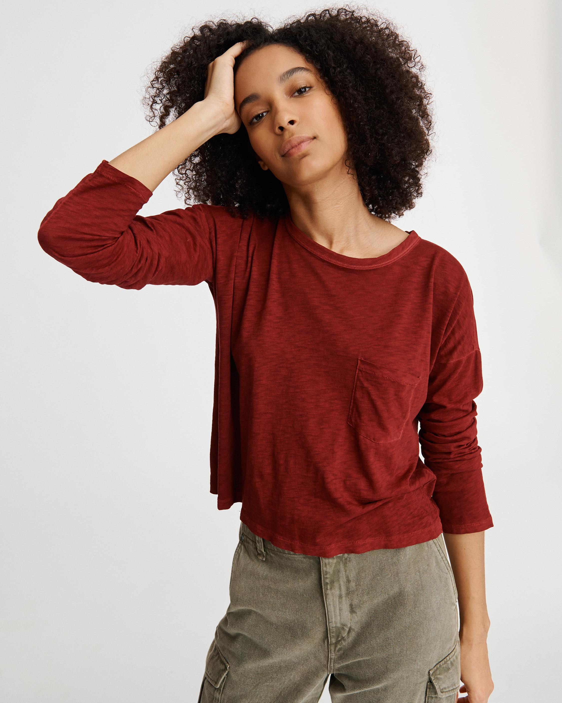 RAG & BONE THE CROPPED LONGSLEEVE