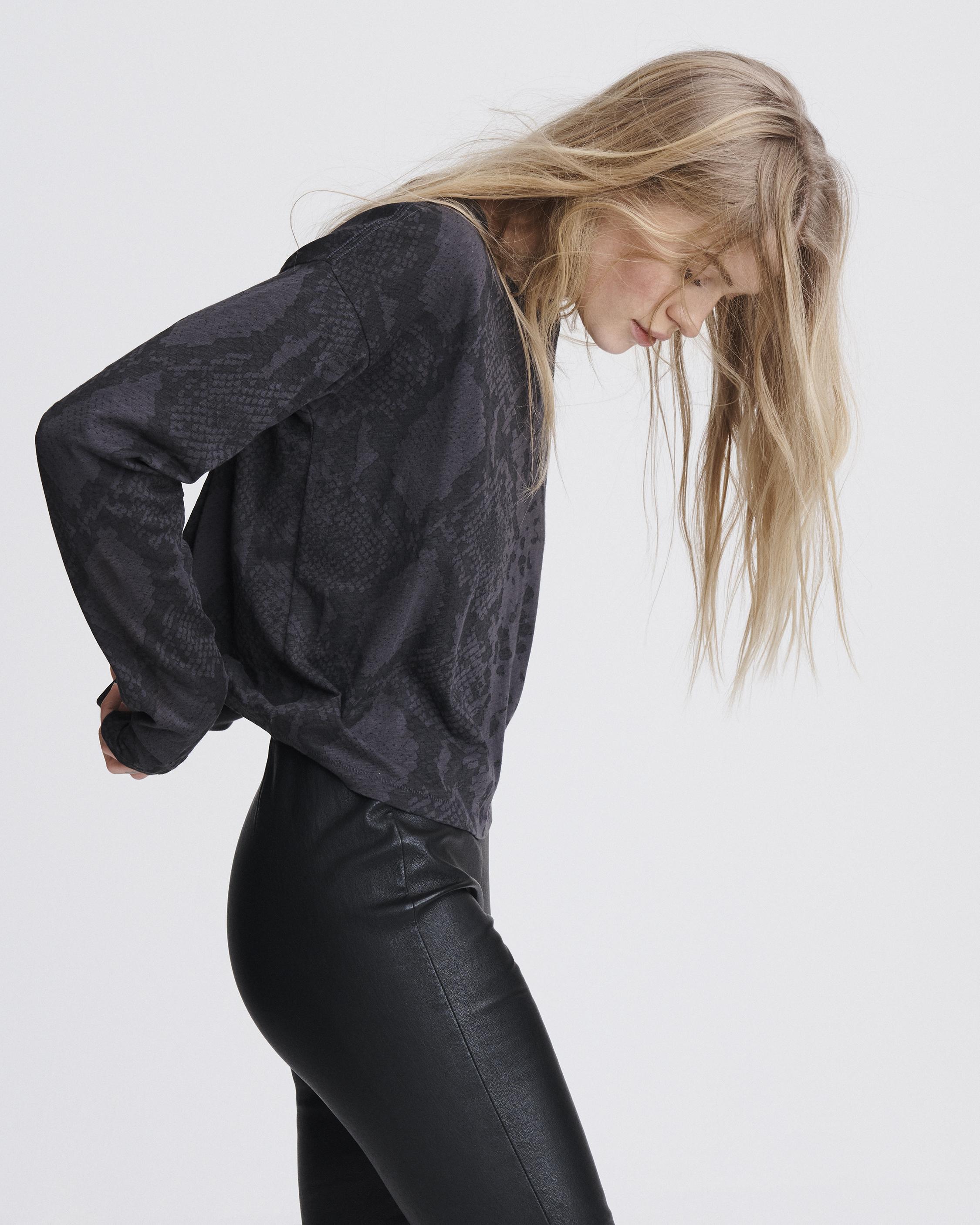 rag and bone snake print tee