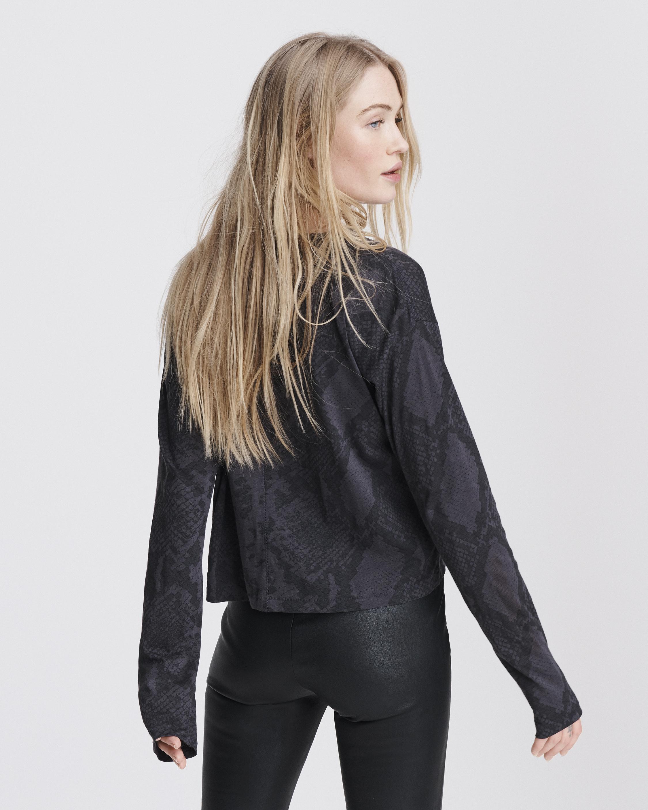 rag and bone snake print tee