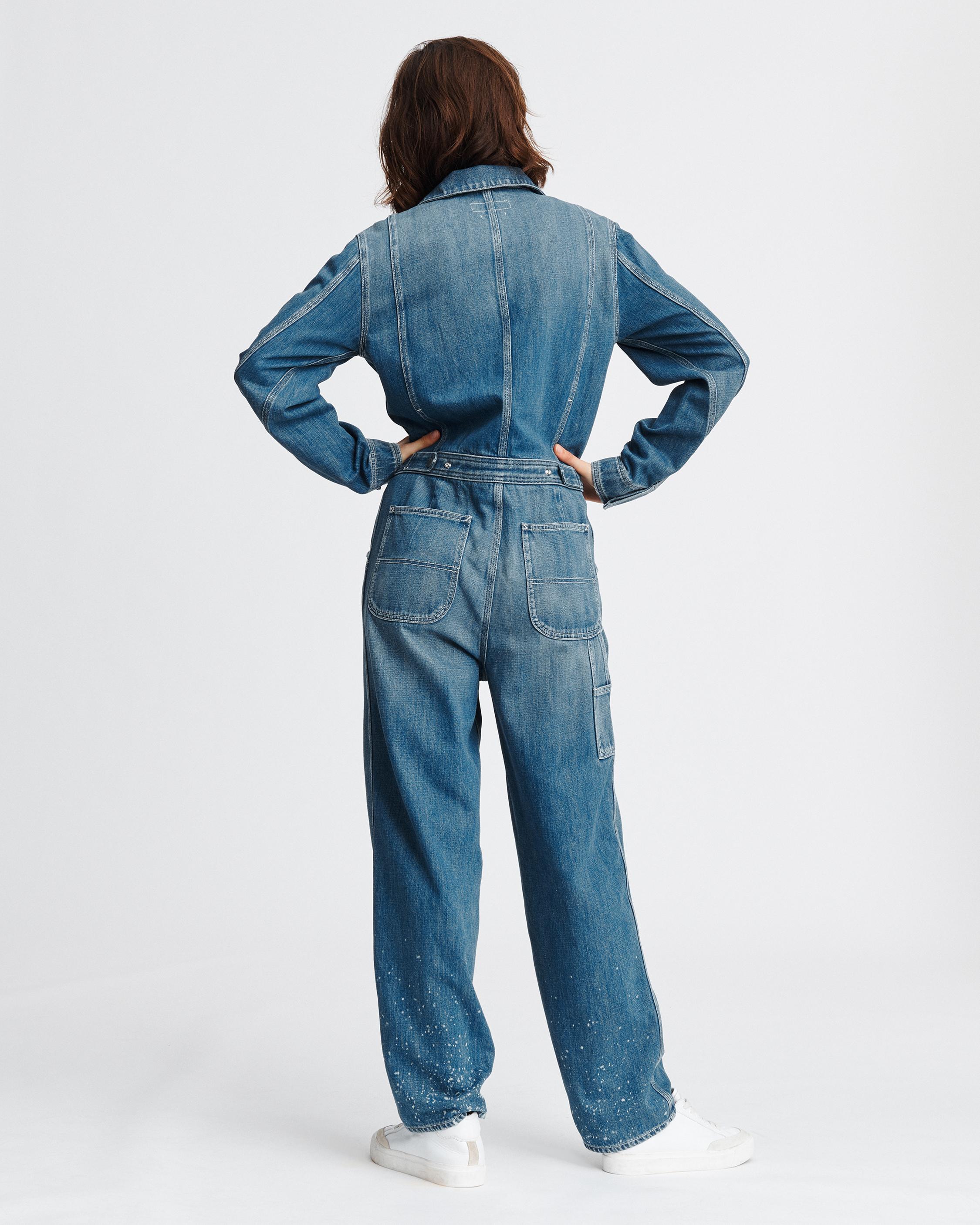 denim boiler suit womens