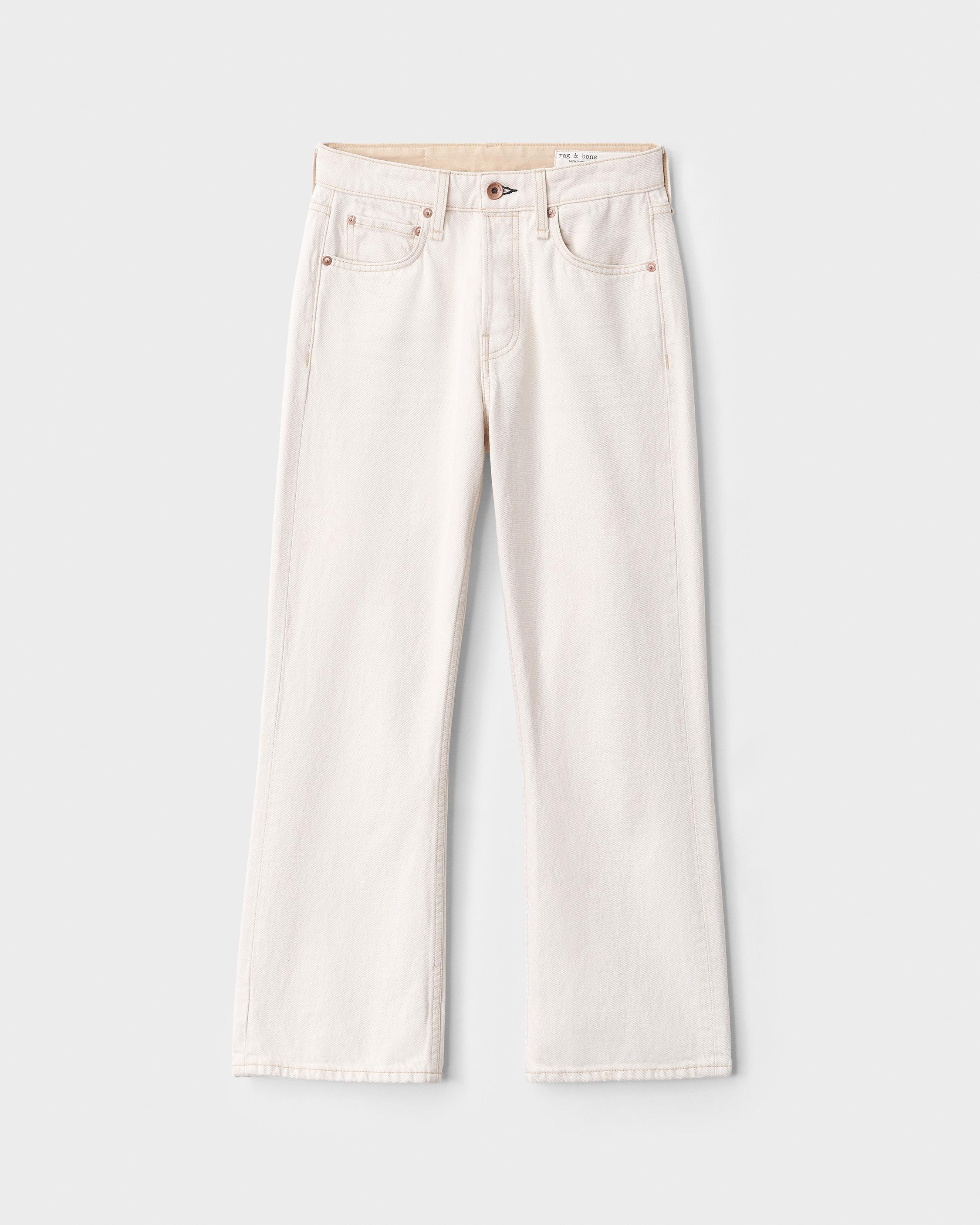 null Maya High-Rise Flare - Ecru