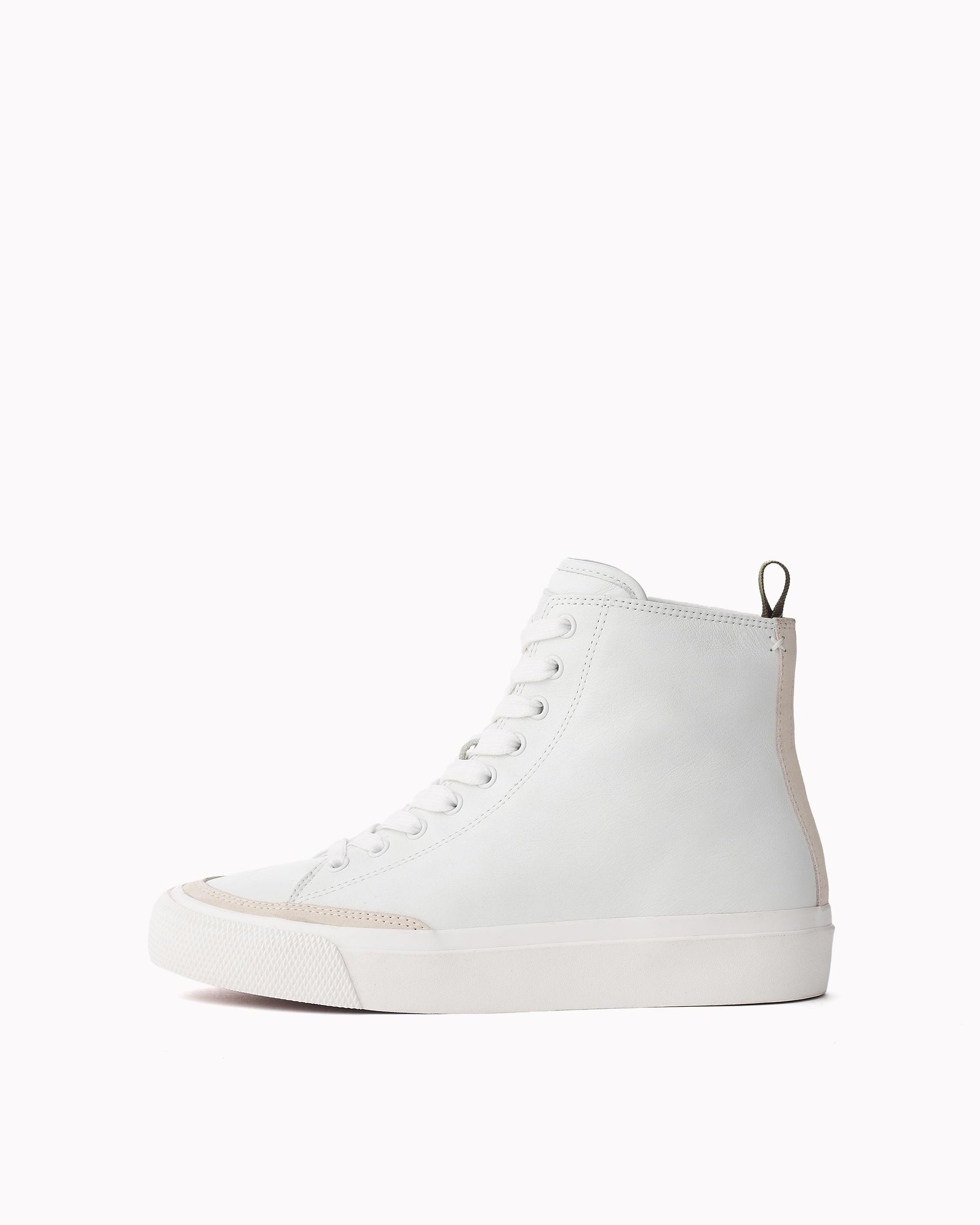 rag and bone white leather sneakers