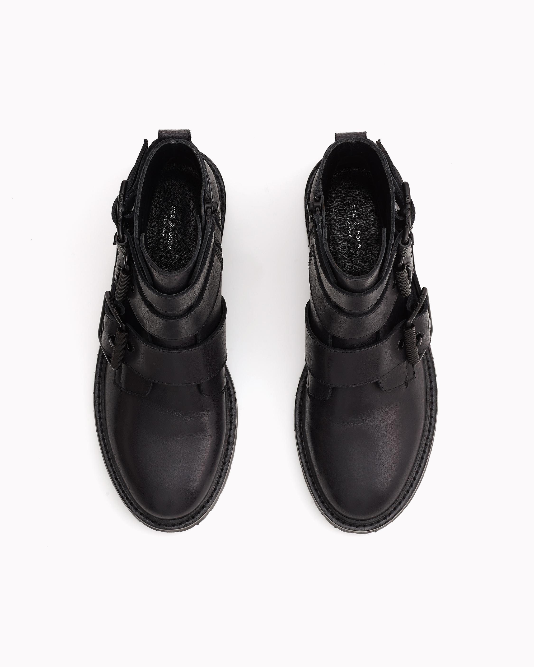 rag & bone cannon leather buckle boots