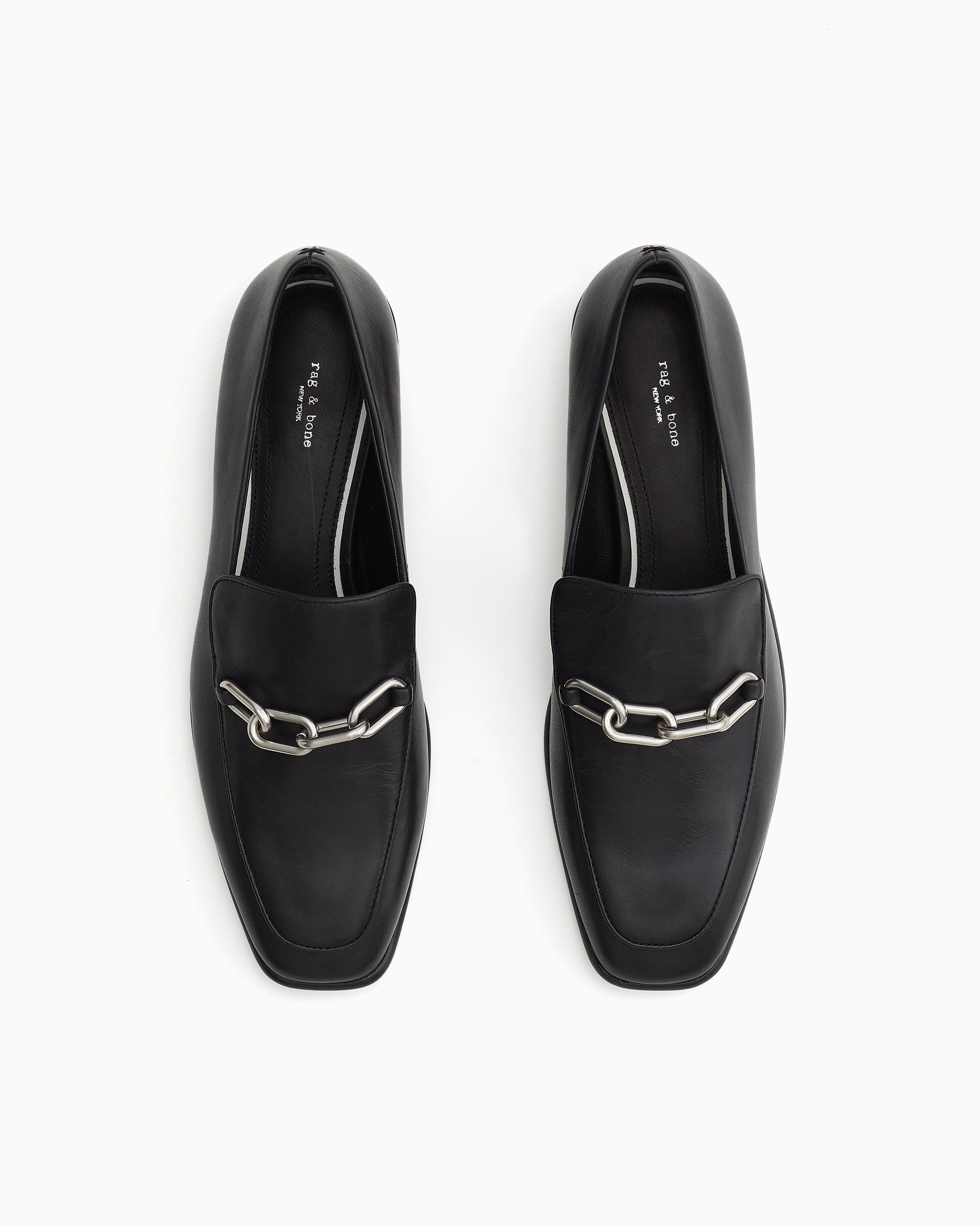 rag and bone loafers black