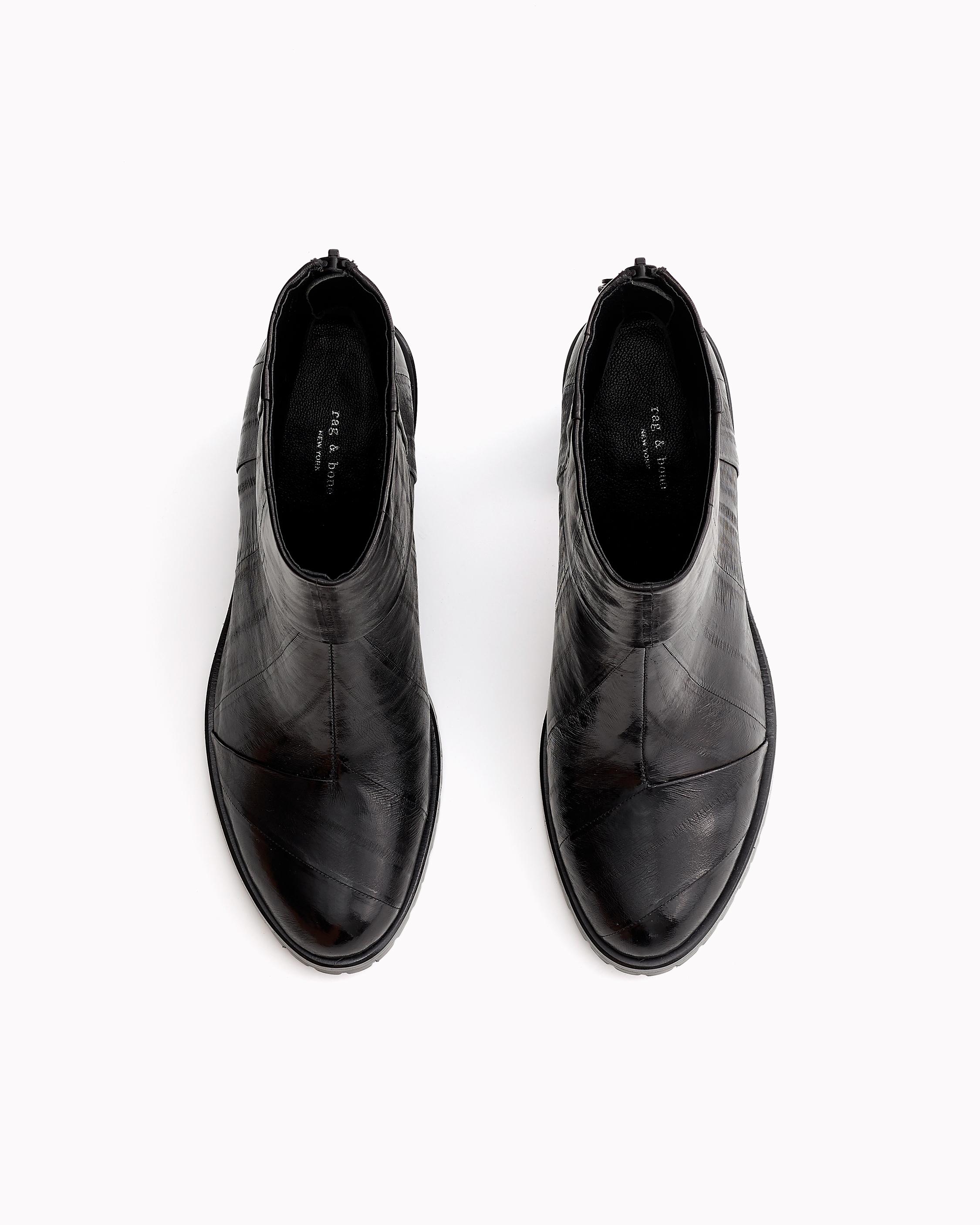The Newbury Boot 2 0 In Black Eel Rag Bone