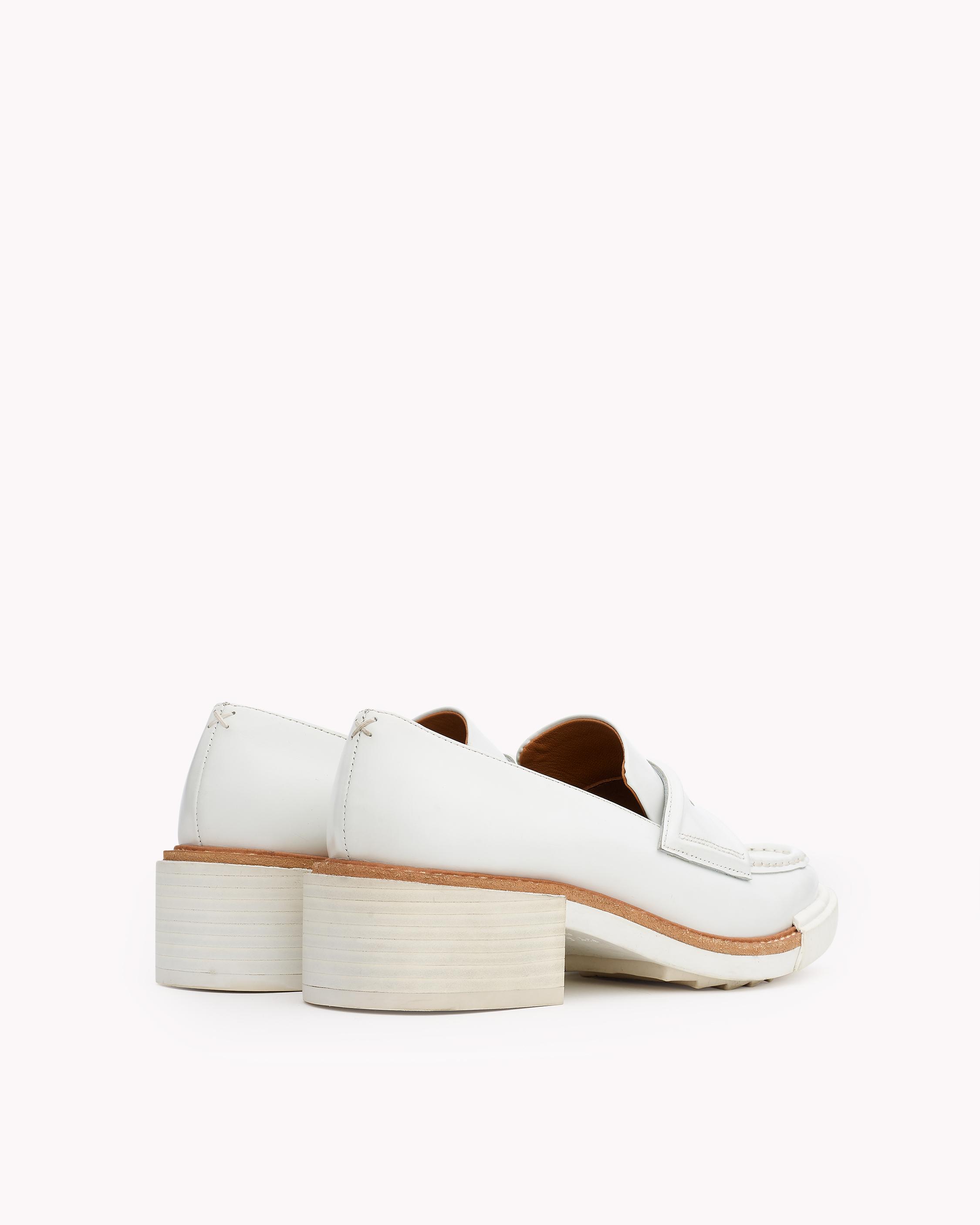 rag and bone white loafers