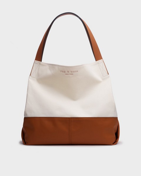 RAG & BONE Passenger Oversized Tote - Cotton and Leather