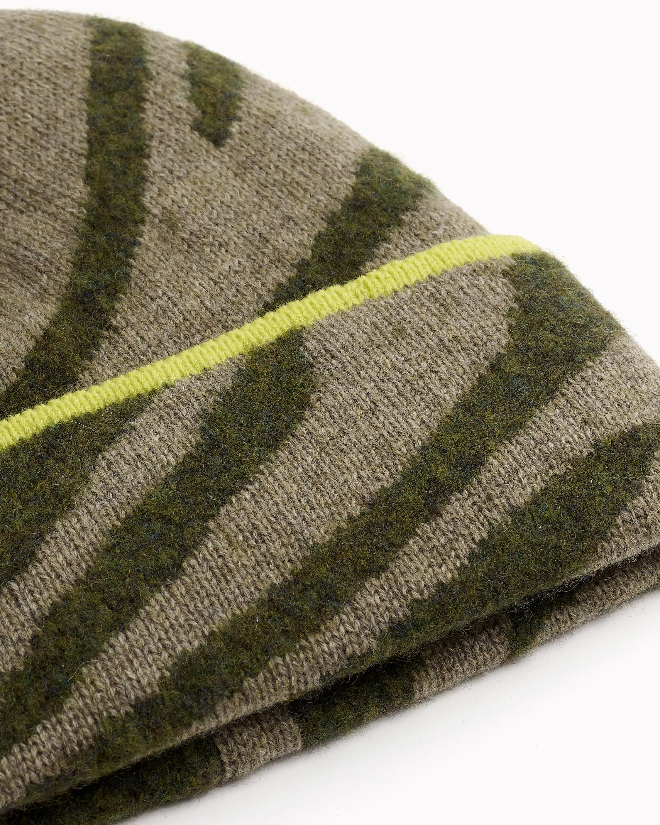Kiki Beanie In Army Zebra Print Rag Bone