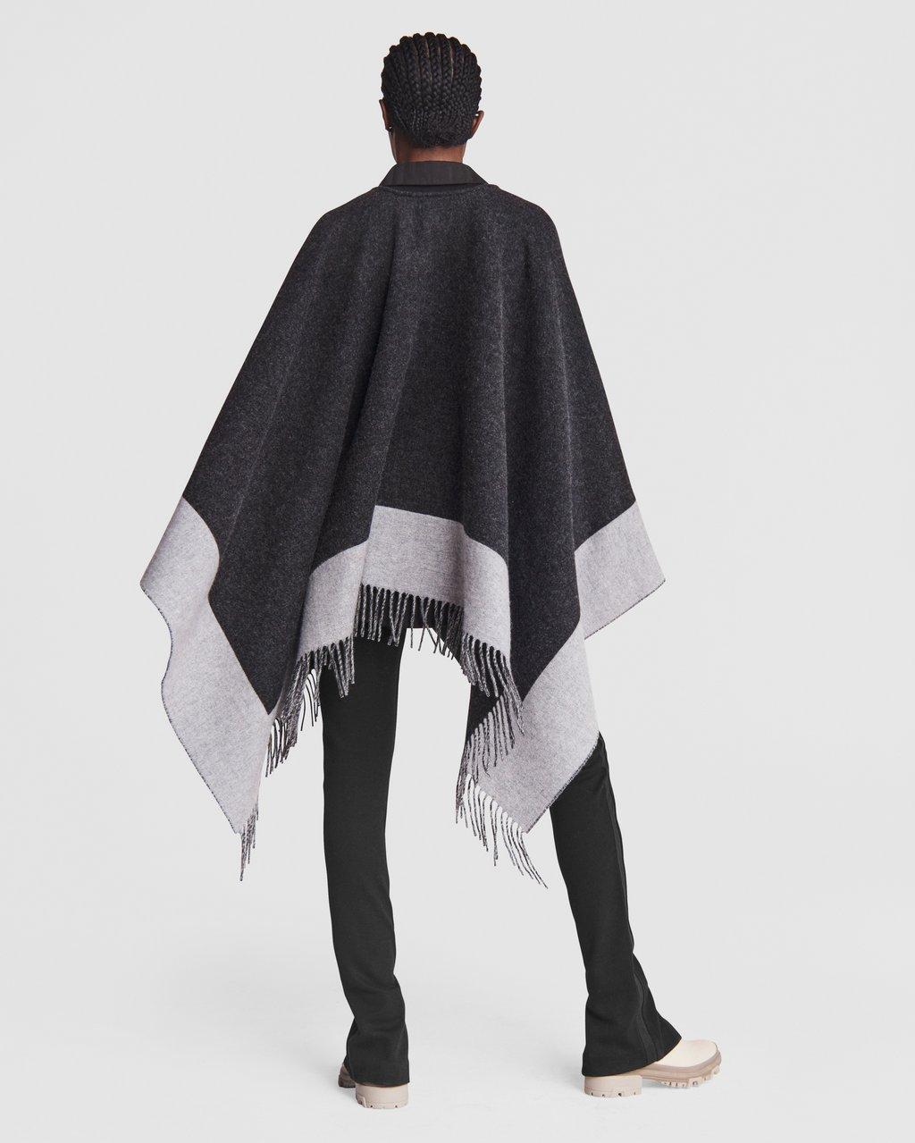 Highlands Reversible Wool Poncho | Women Accessories | rag & bone