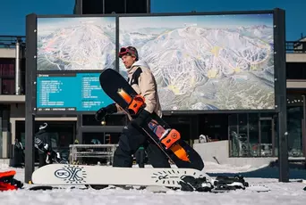 mm banner snowboards resort sport collection lp