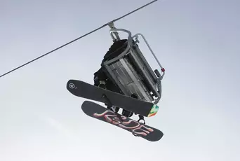 mm banner snowboards resort sport