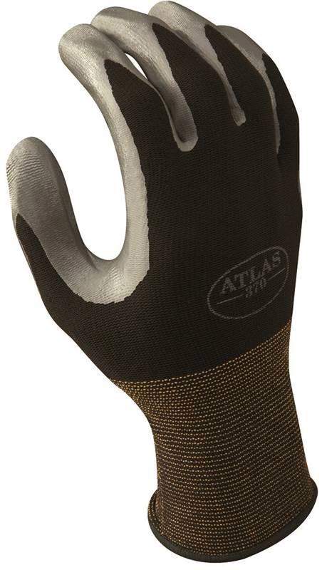 GLOVES PRP GENL CTD L LATEX RBR BL/WHT