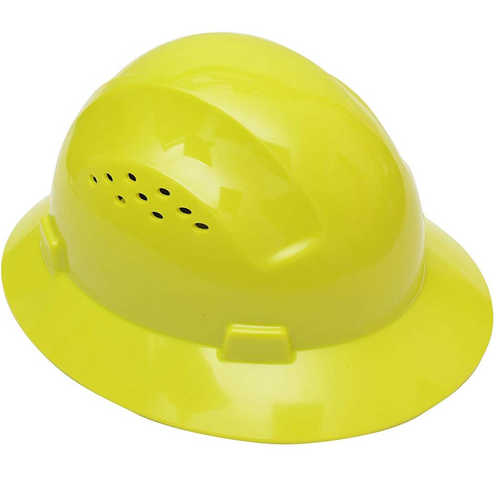 full brim vented hard hat