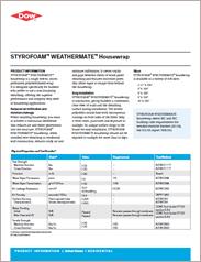 Dow - Weathermate Housewrap